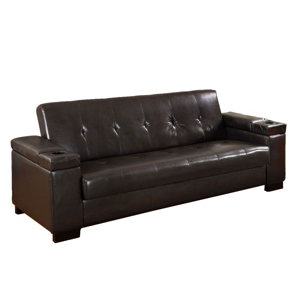 Venetian Worldwide Logan   Leatherette Futon Sofa at Kmart.com