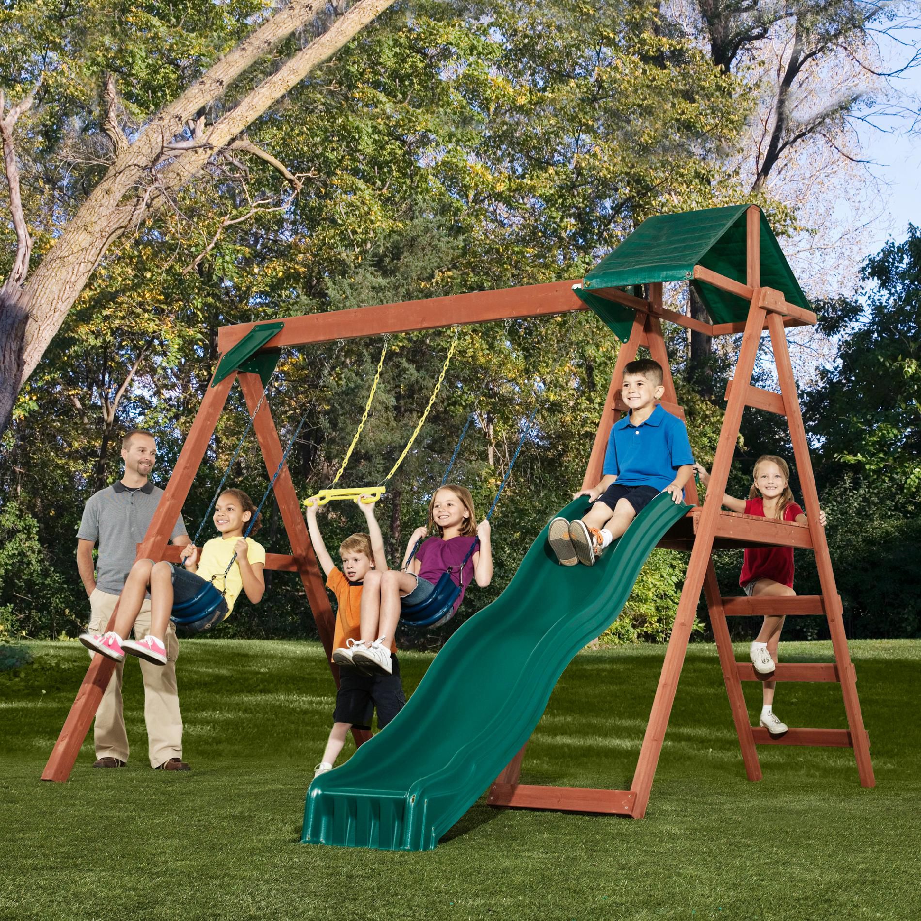 Swing-N-Slide McKinley Wood Complete Play Set at Sears.com
