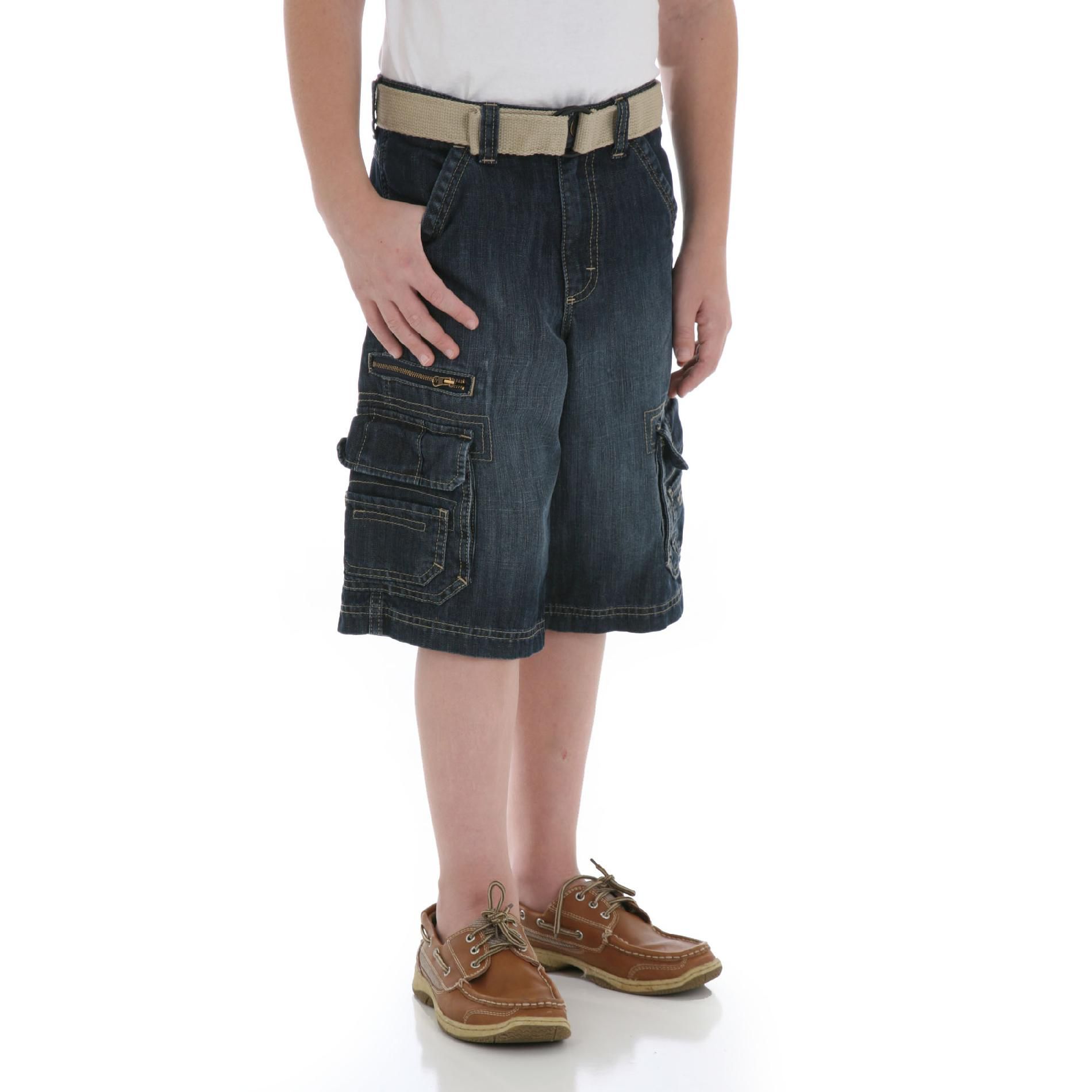 Wrangler Boy’s Cargo Zip Denim Shorts at Kmart.com