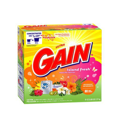 Gain Powdered Detergent Island Fresh 91 oz at mygofer.com