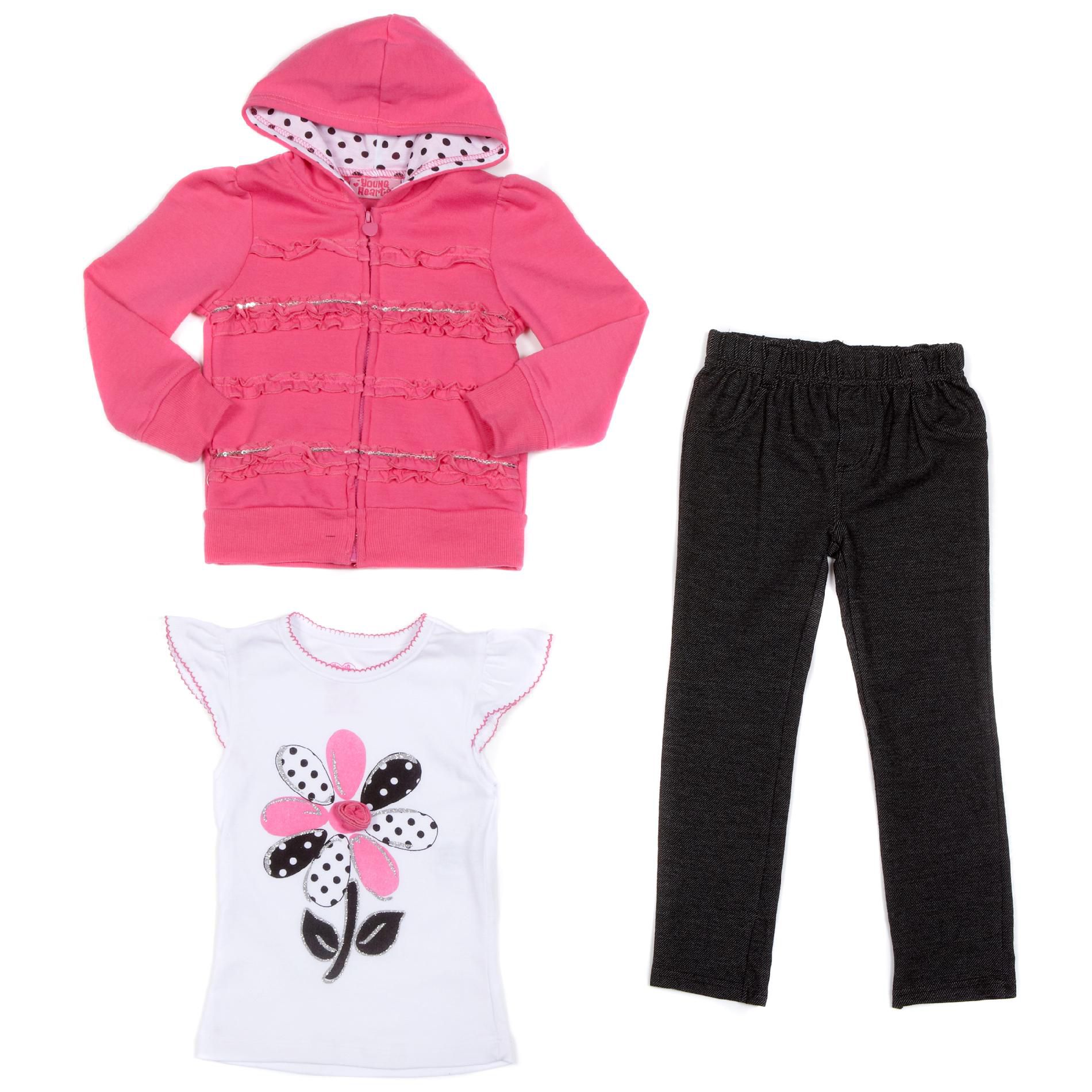 Young Hearts Infant & Toddler Girl’s 3 Pc Jegging Set at Sears.com