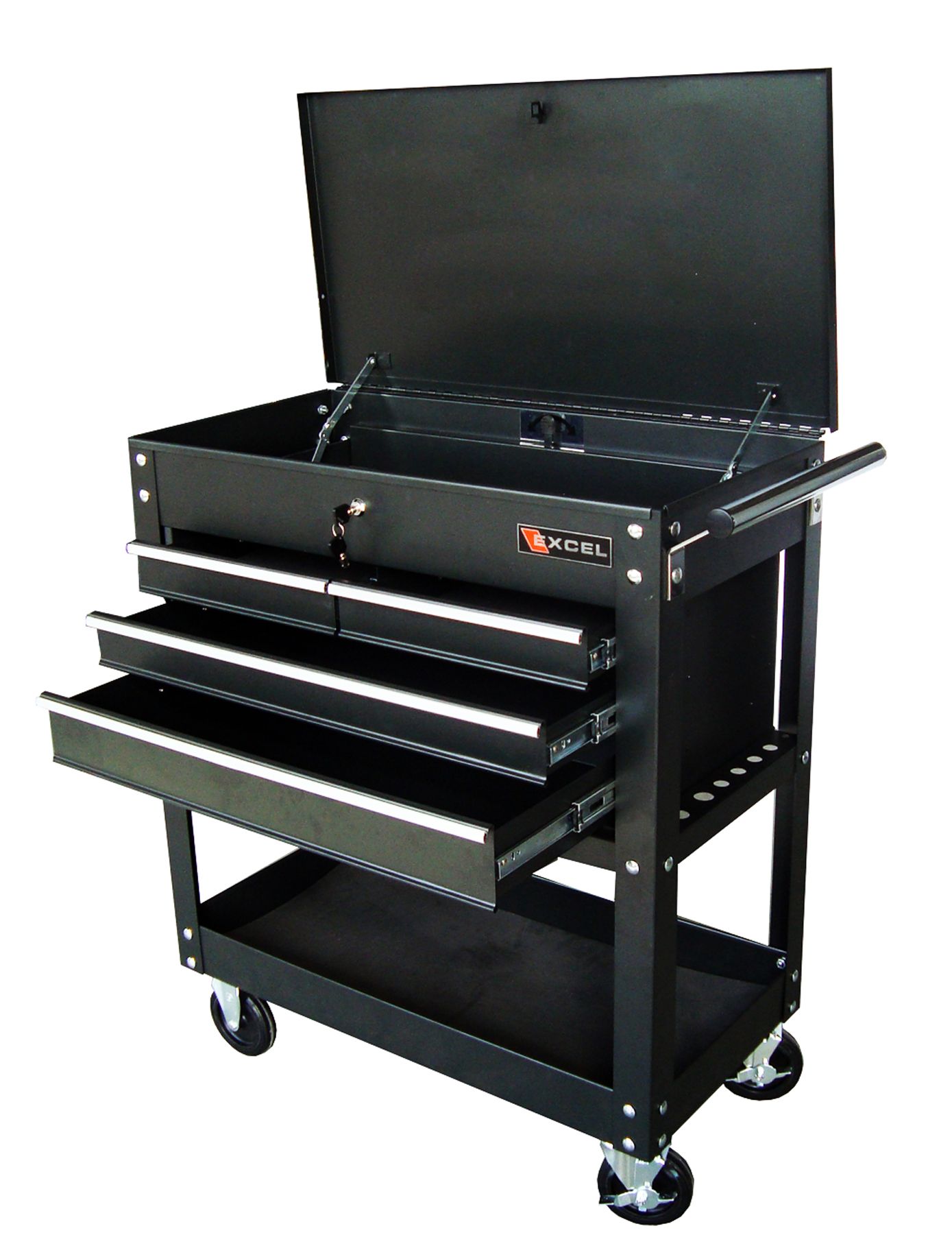 Excel four drawer tool cart