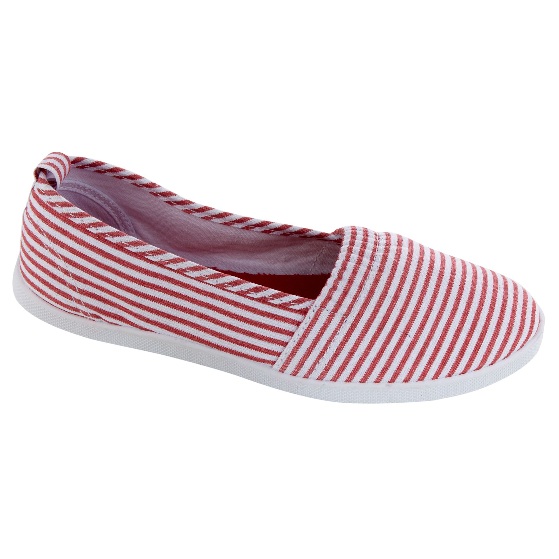 Basic Editions Women's Canvas Aline Dakota- Red Stripe at Kmart.com