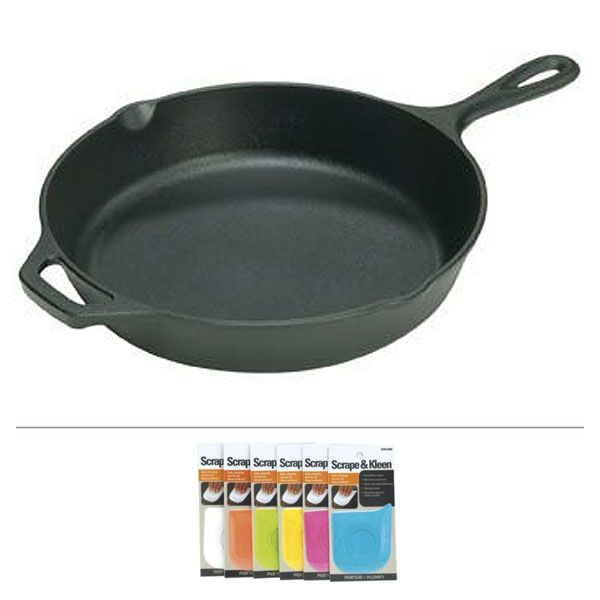 Cast Iron Skillet and accessory bundle
