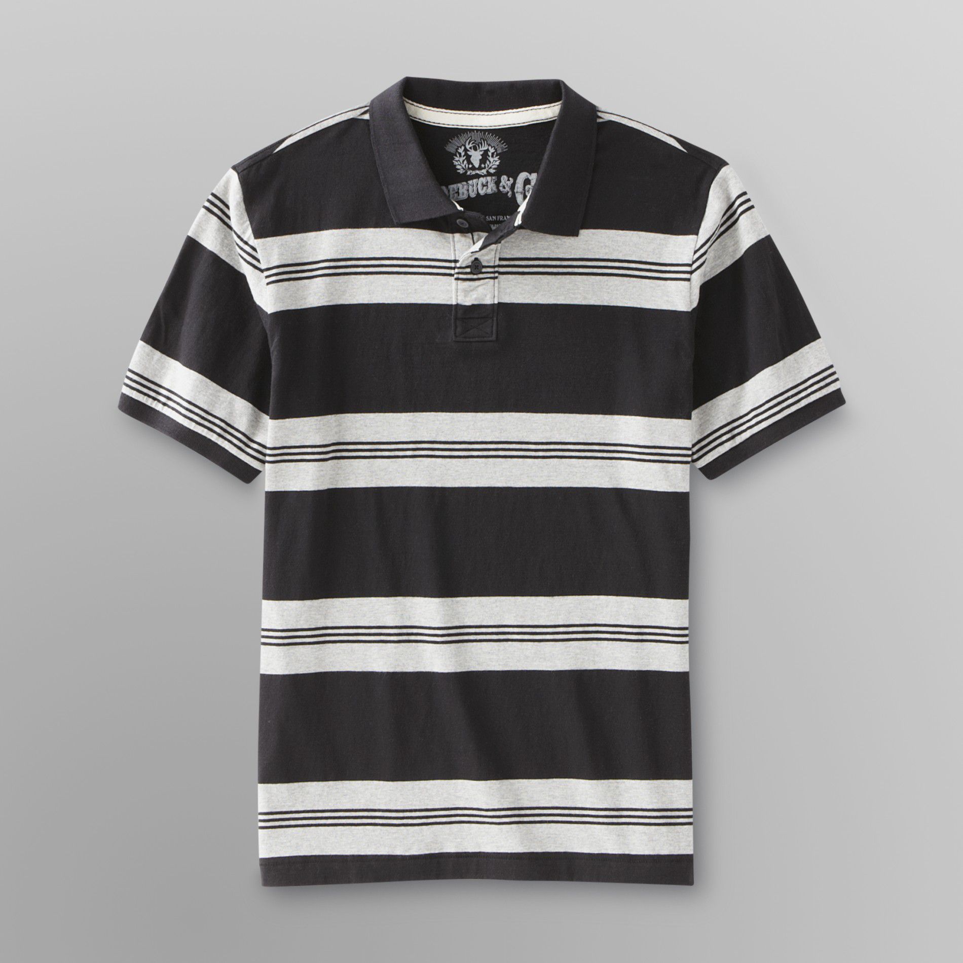 Roebuck & Co. Young Men's Polo Shirt - Striped at Sears.com