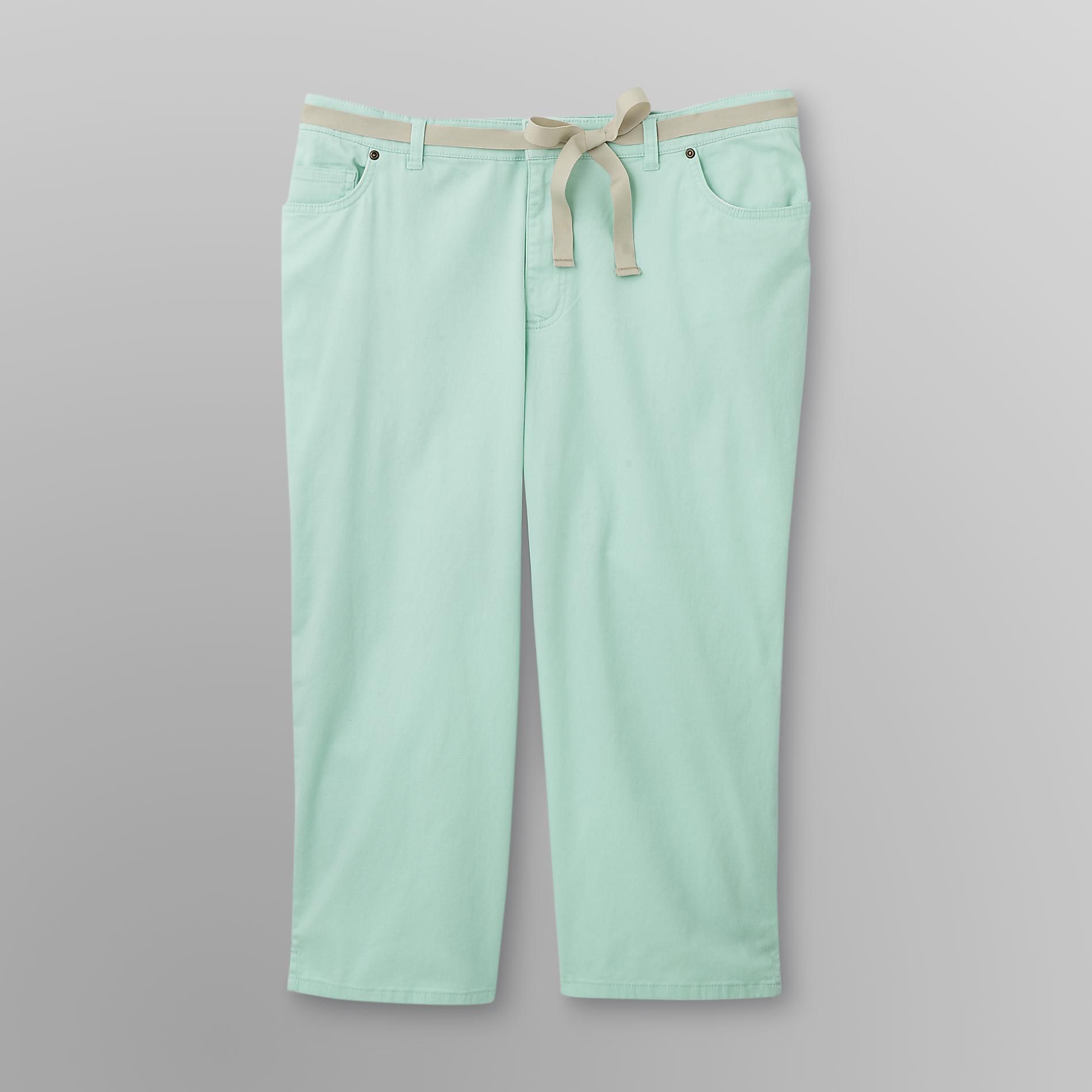 Women's Plus Twill Capris