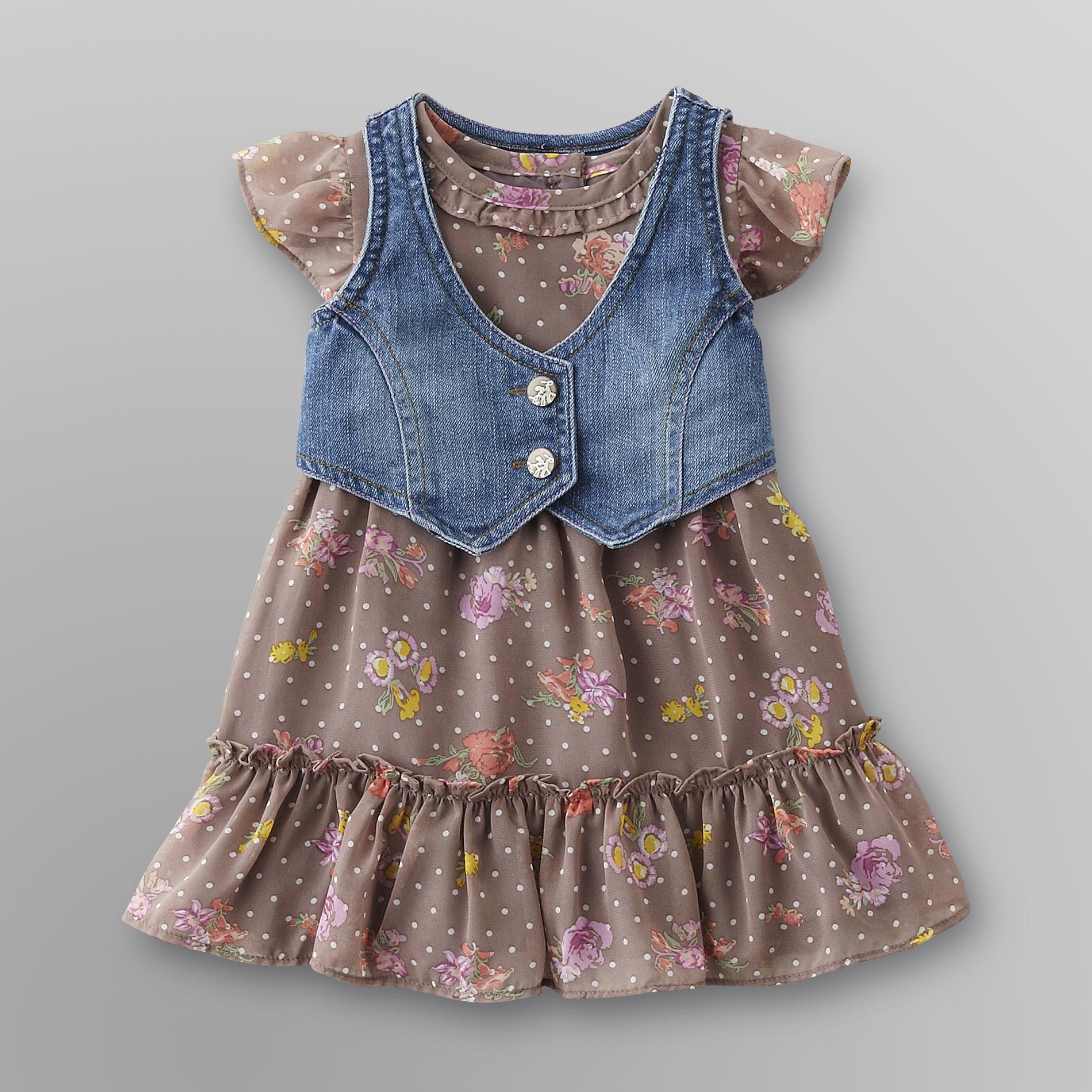 Route 66 Infant & Toddler Girl's Dress & Vest - Floral at Kmart.com
