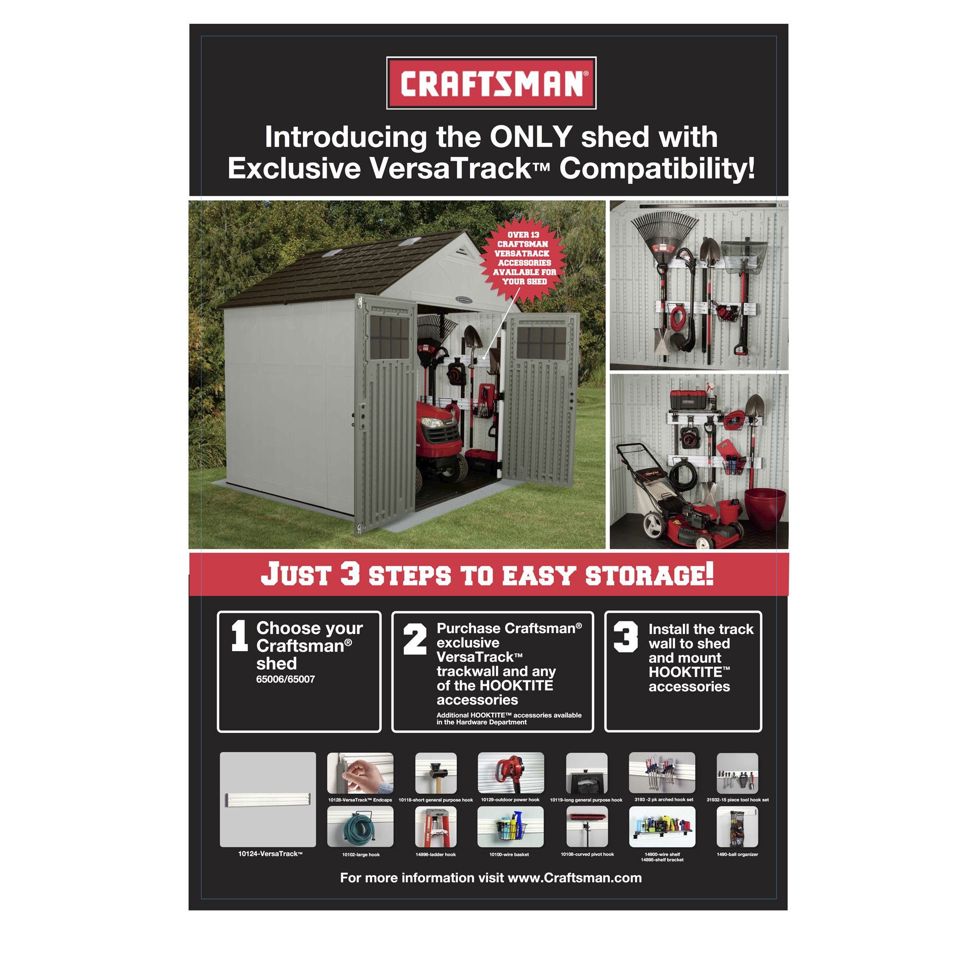 Craftsman 8' x 4' Storage Building: Weather-Resistant Storage At Sears