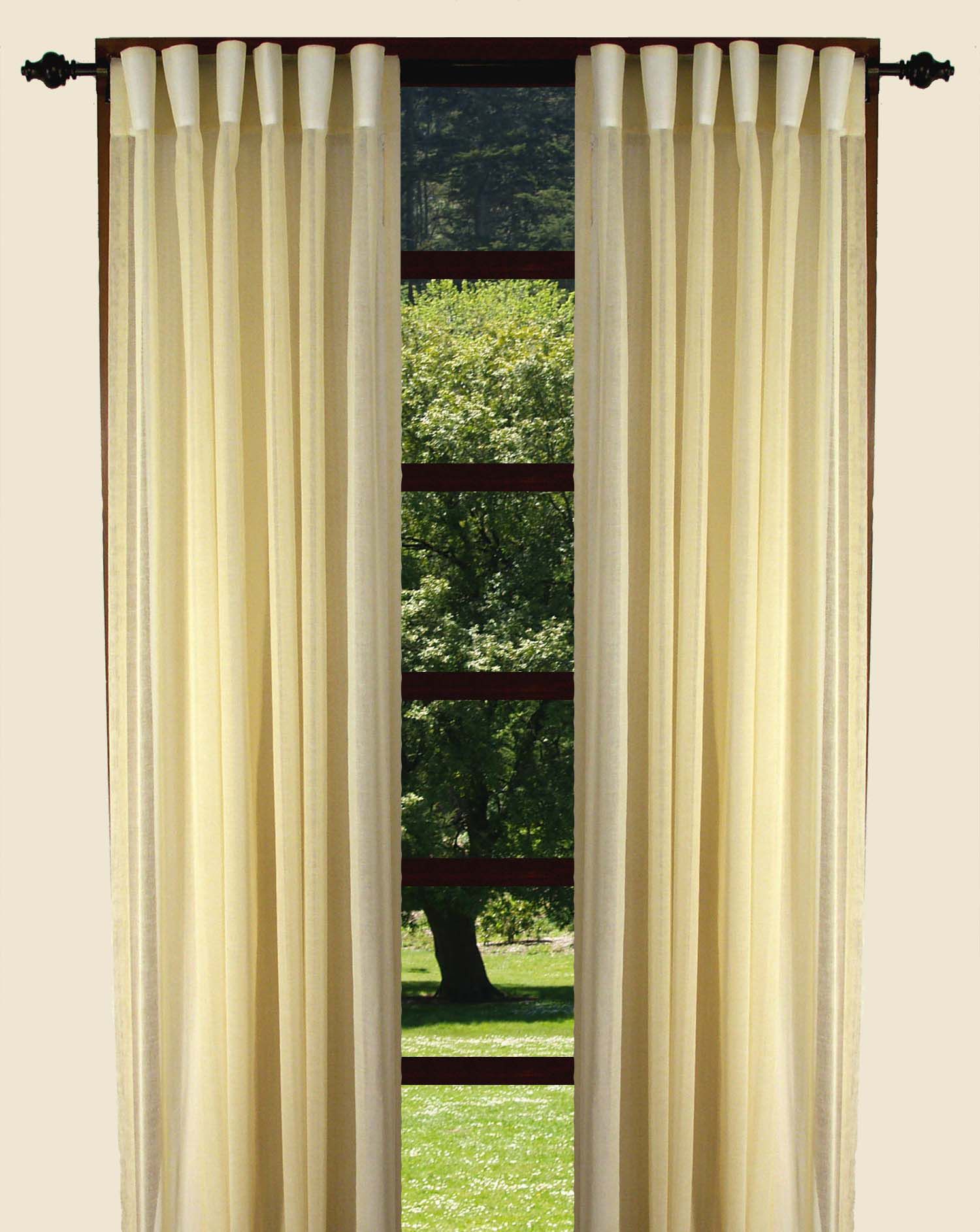 Ricardo Trading Lucerne Semi Sheer Back Tab Panel Pairs