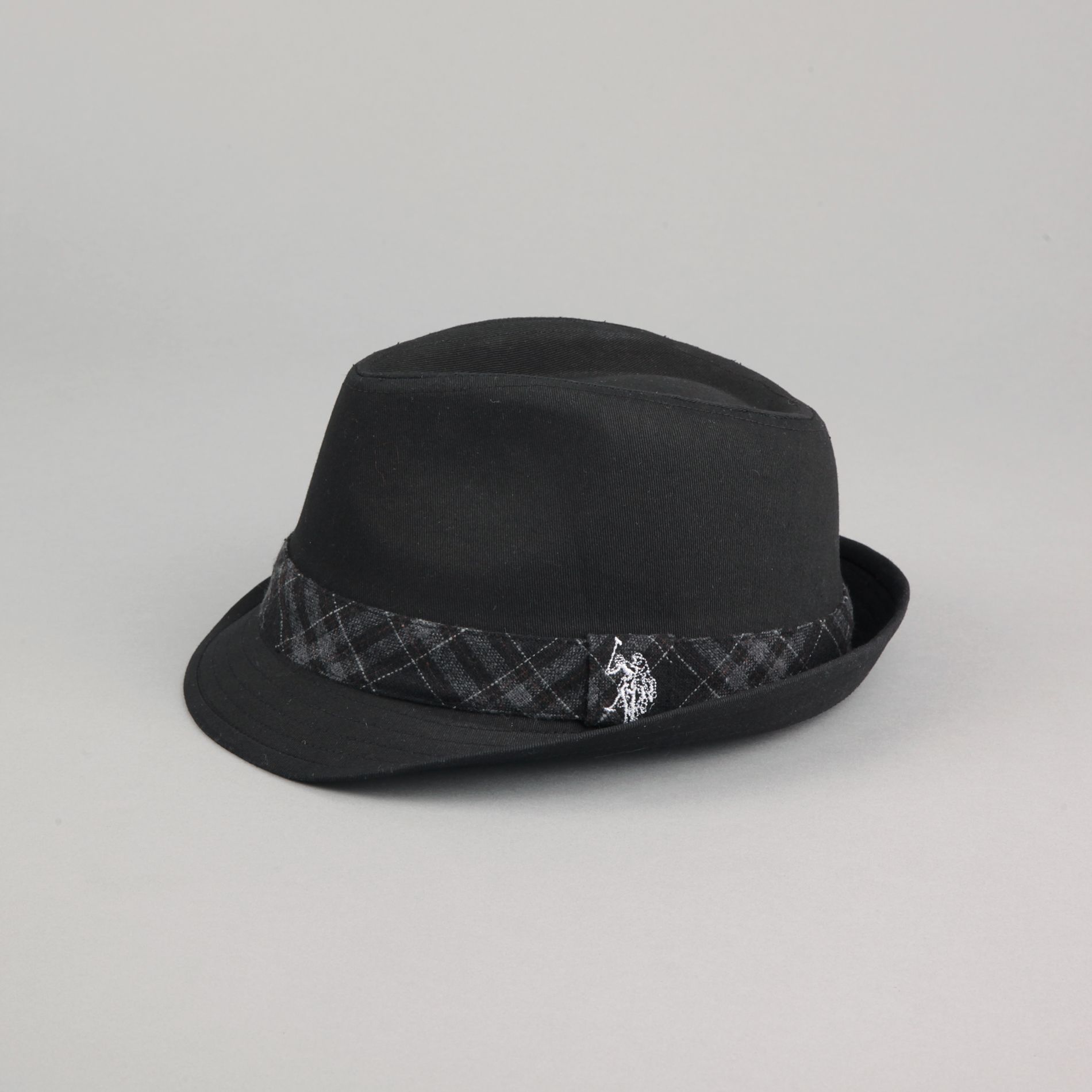 US Polo Assn. Men’s Fedora Plaid Band Black at Sears.com