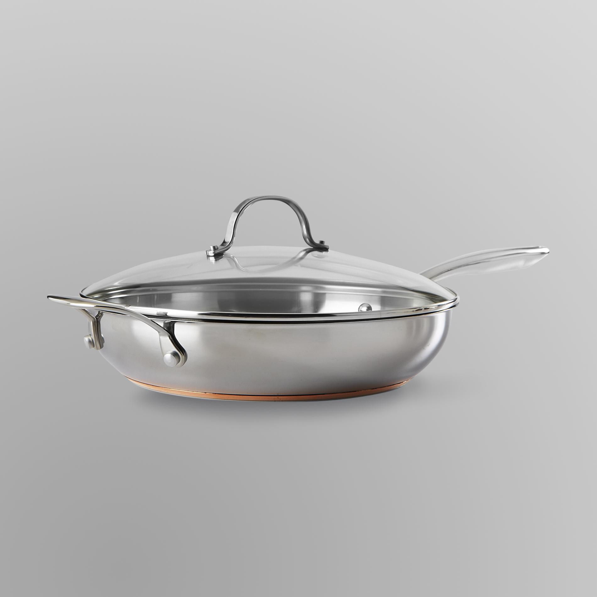 Kenmore 12 Stainless Steel Deep Covered Skillet