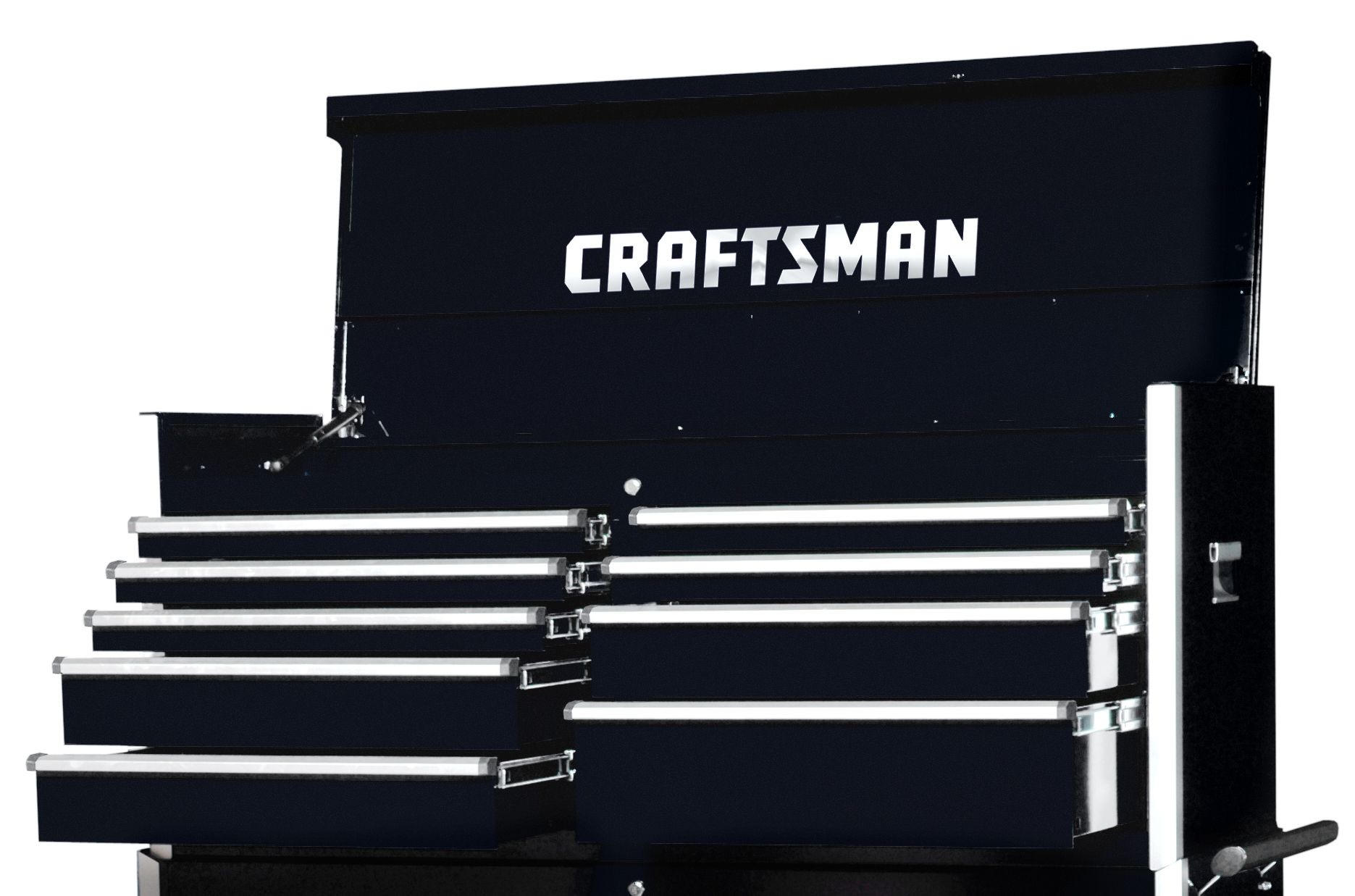 Craftsman 54 9-Drawer Ball Bearing Slides Top Chest Black