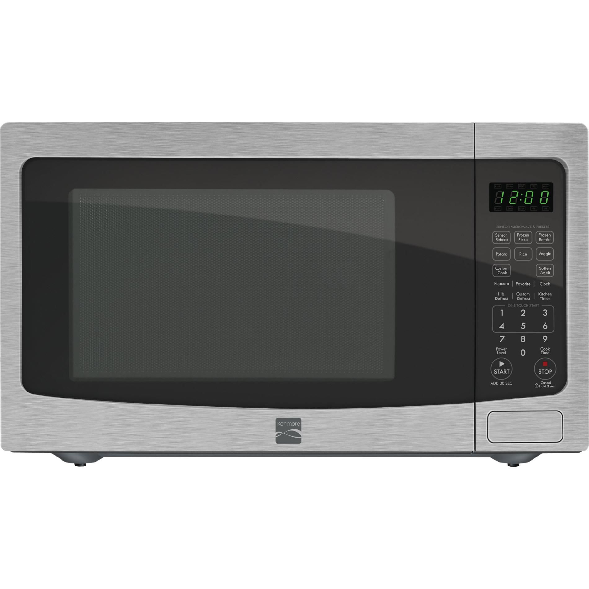 Kenmore - 73163 - 1.6 cu. ft. Countertop Microwave - Stainless Steel ...