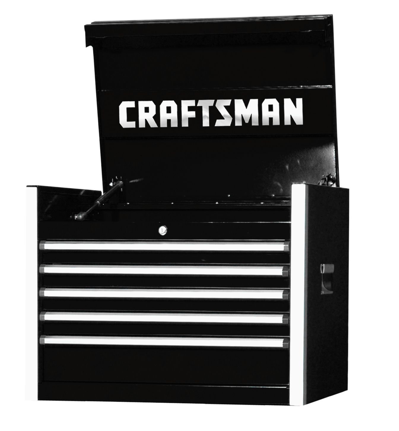 Craftsman 27 5 Drawer Pro Top Chest With Integrated Latch System Black