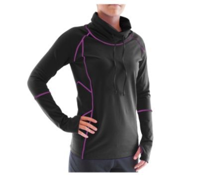 Ryka Desire Long Sleeve Cowl  Black/Sugar Plum at Sears.com