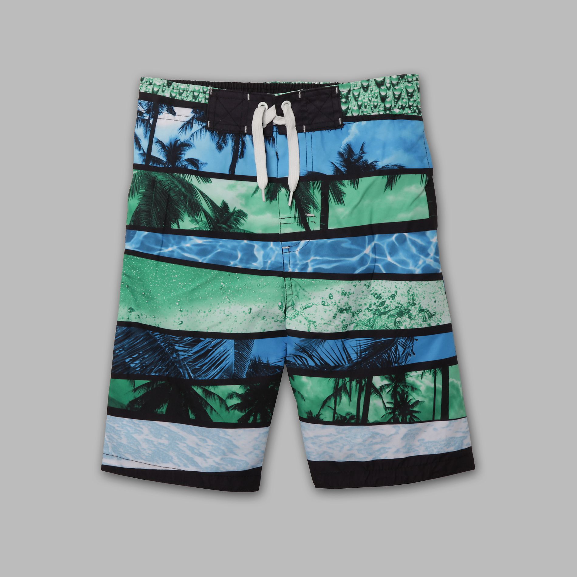 Joe Boxer Boy’s Photorealistic Palm Print Swim Trunks at Kmart.com