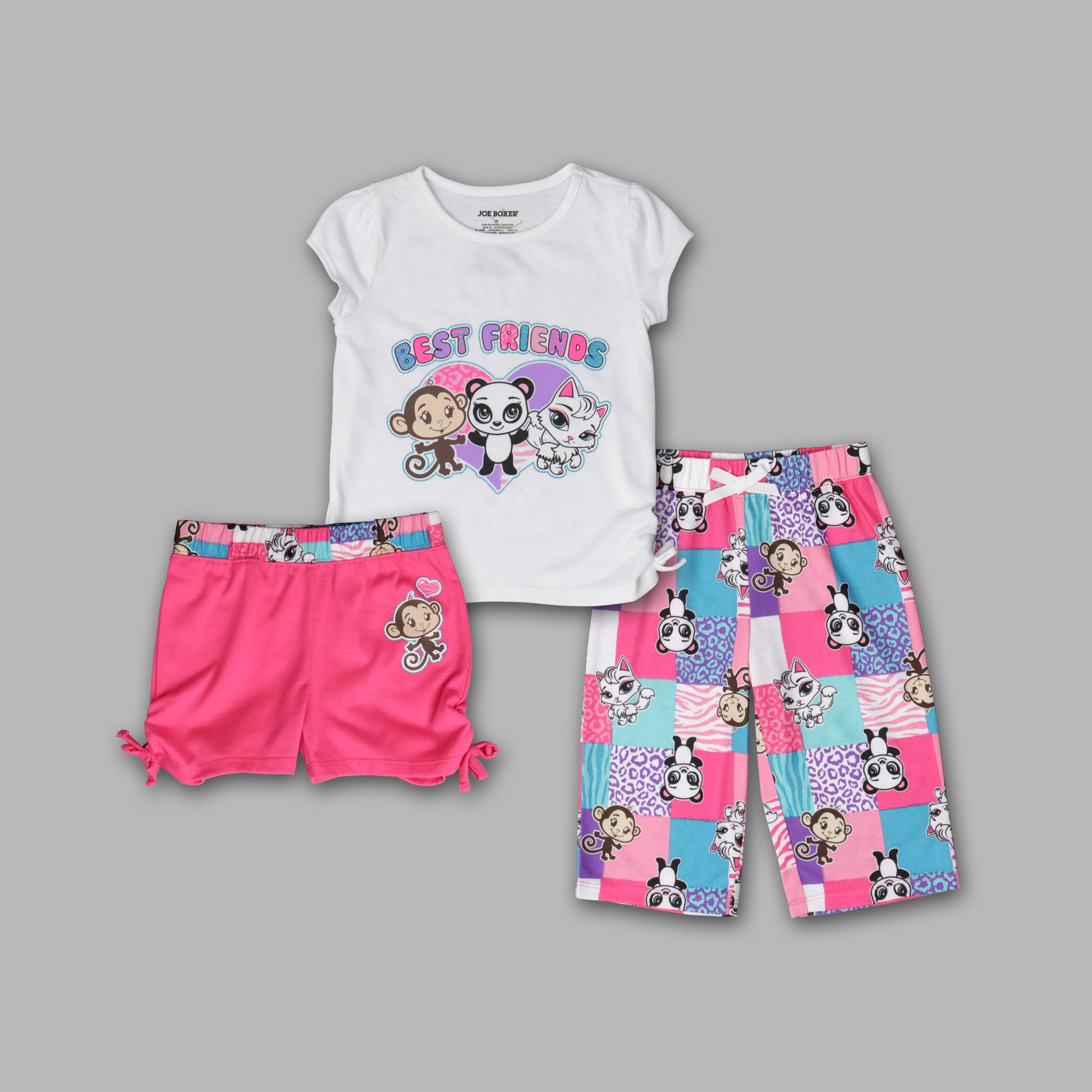 Joe Boxer Infant & Toddler Girl’s 3 Pc ‘Best Friends’ Sleepwear Set at Sears.com