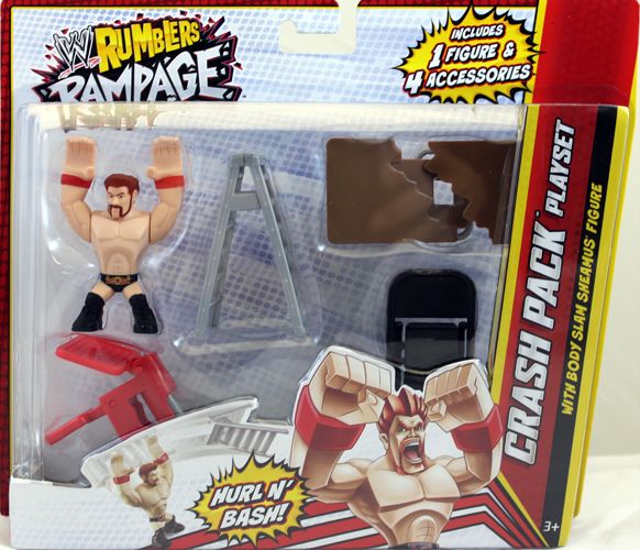 Sheamus w/ Crash Pack Playset - WWE Rumblers Rampage Toy Wrestling Action Figure