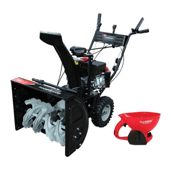 Power Smart 22-24'' Gas Snow Blower with Salt Spreader...