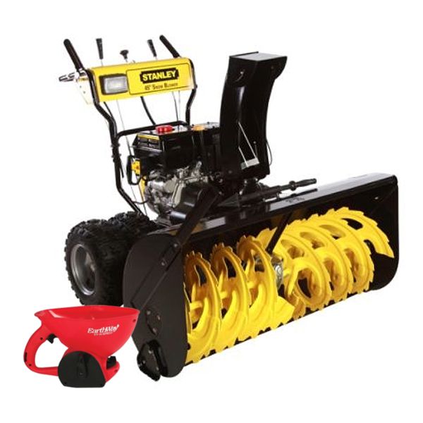 Stanley Gas Snow Blower with Snow Spreader Bundle    ...