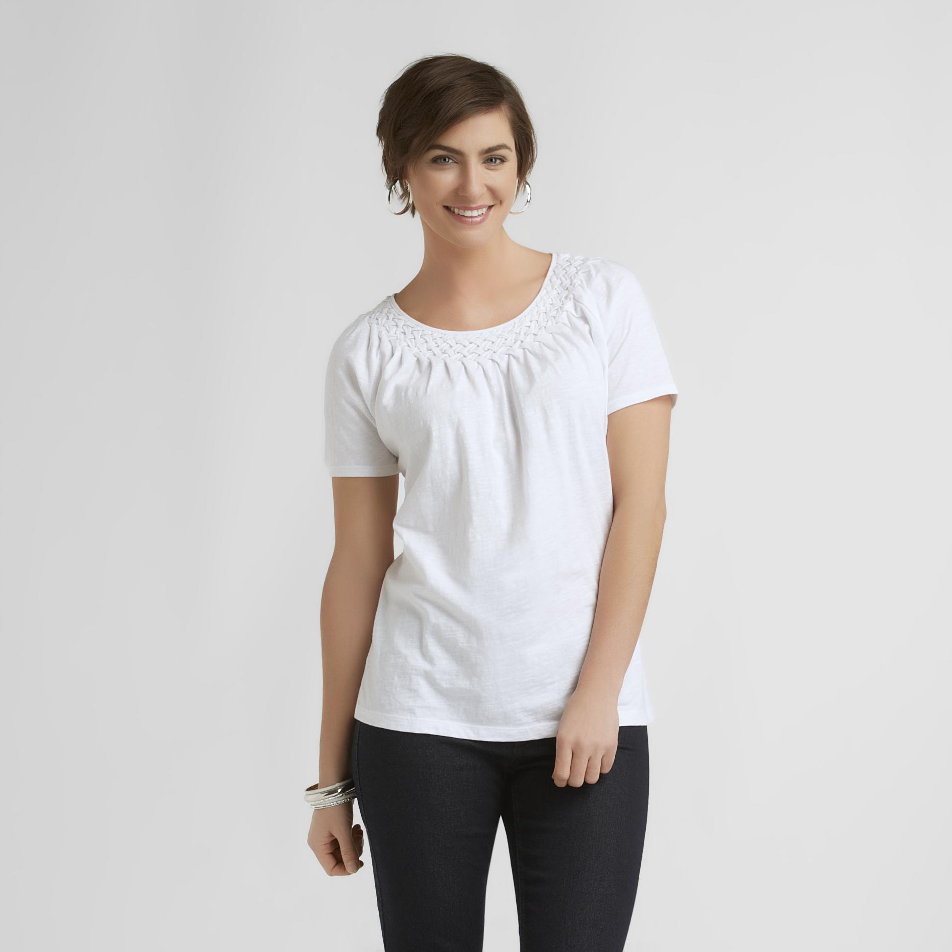 Laura Scott Women's Basket Weave Top at Sears.com