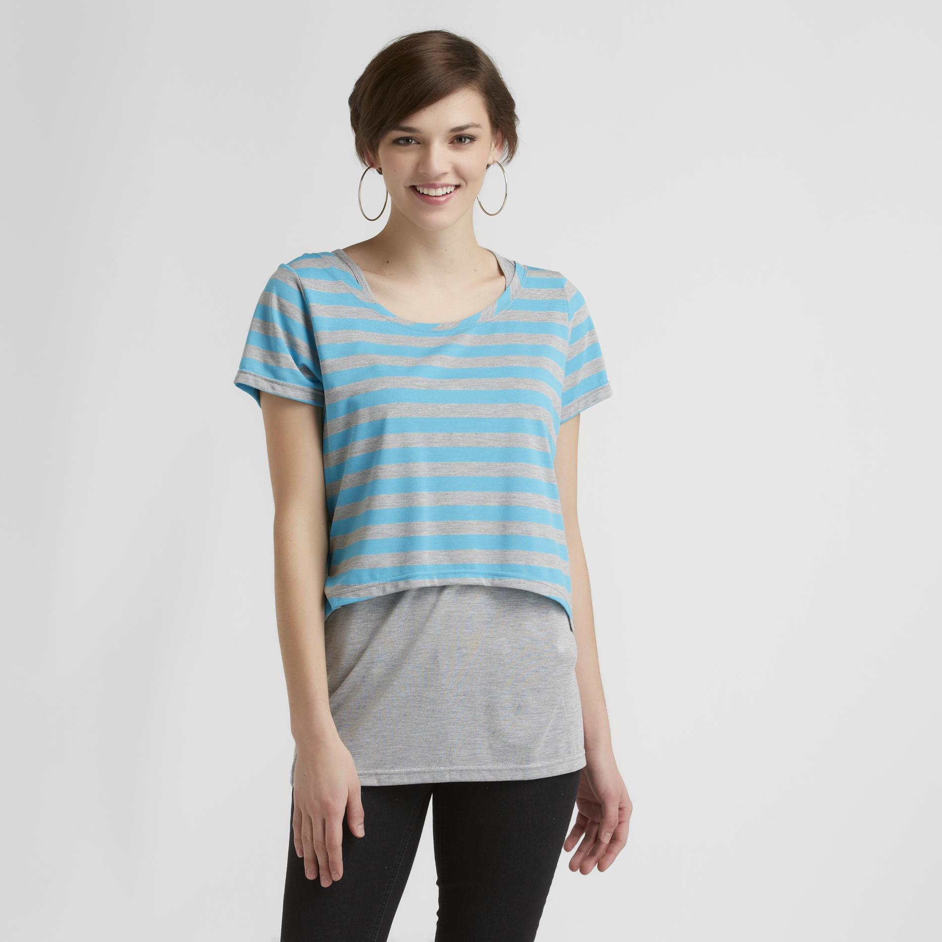 Joe by Joe Boxer Junior's Crop Top & Tank Top - Striped at Kmart.com
