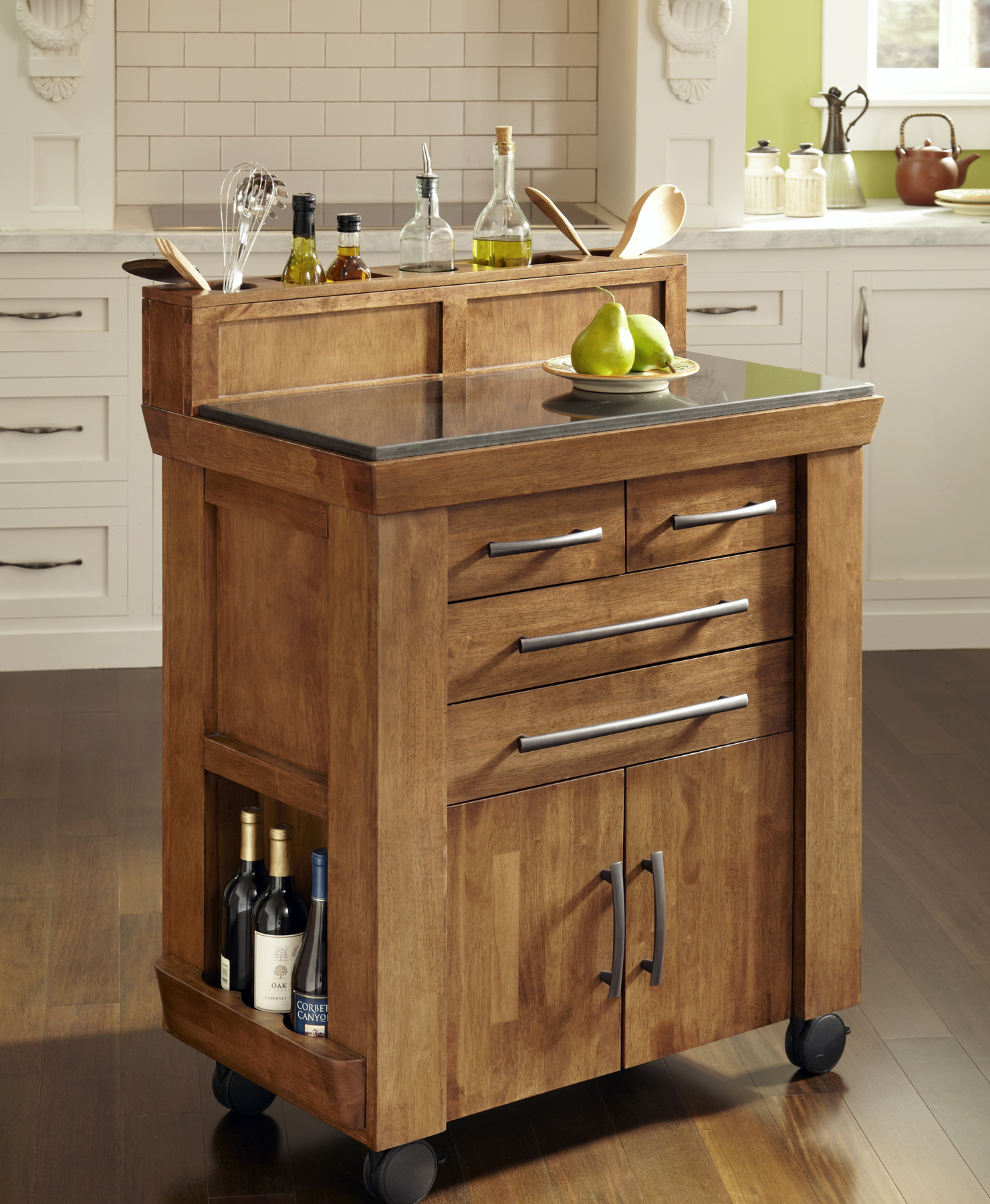 Home Styles The Vintage Gourmet Kitchen Cart at Kmart.com
