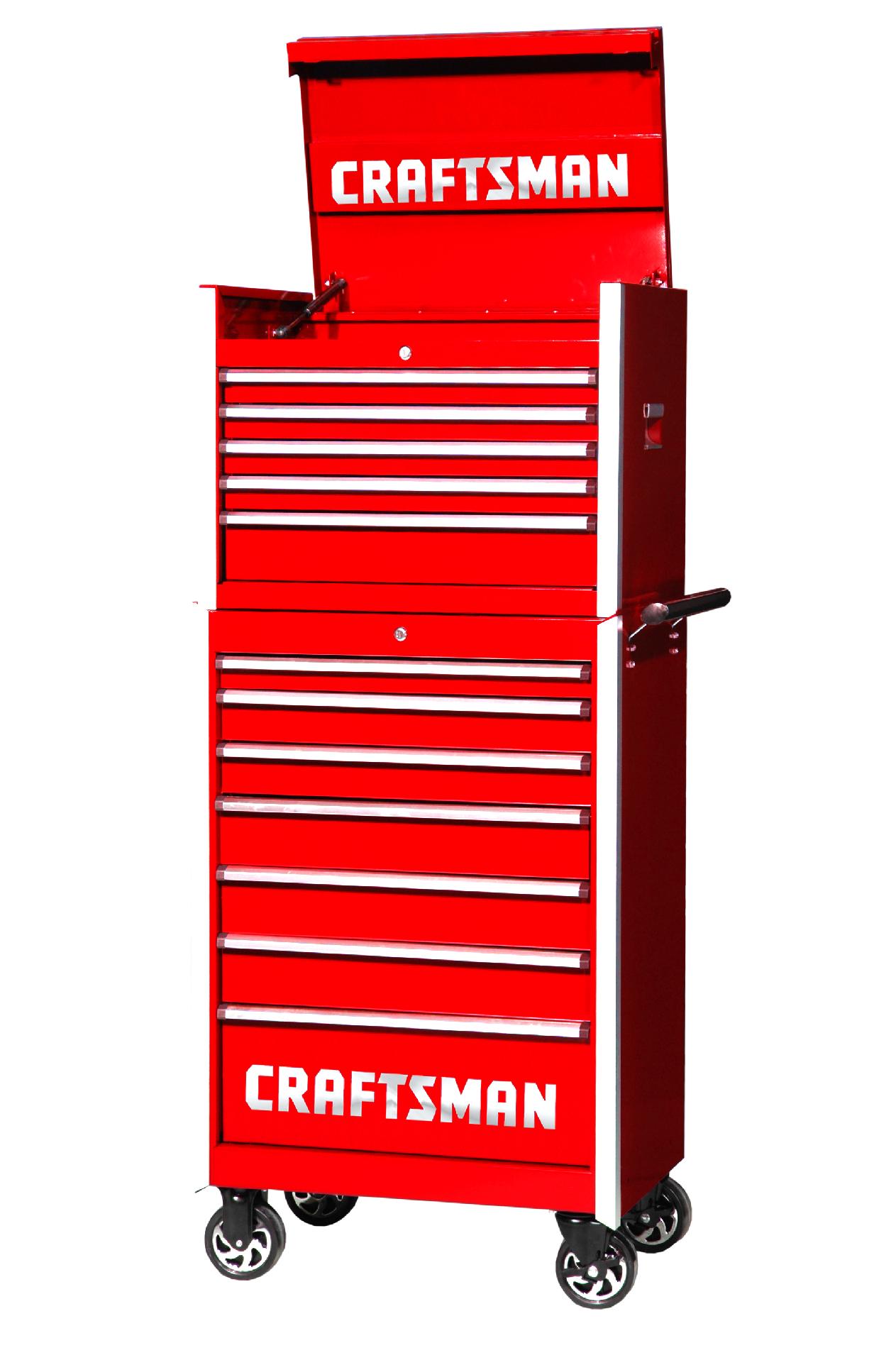 Craftsman 27-Inch 12-Drawer Professional Tool Storage Combo - Red