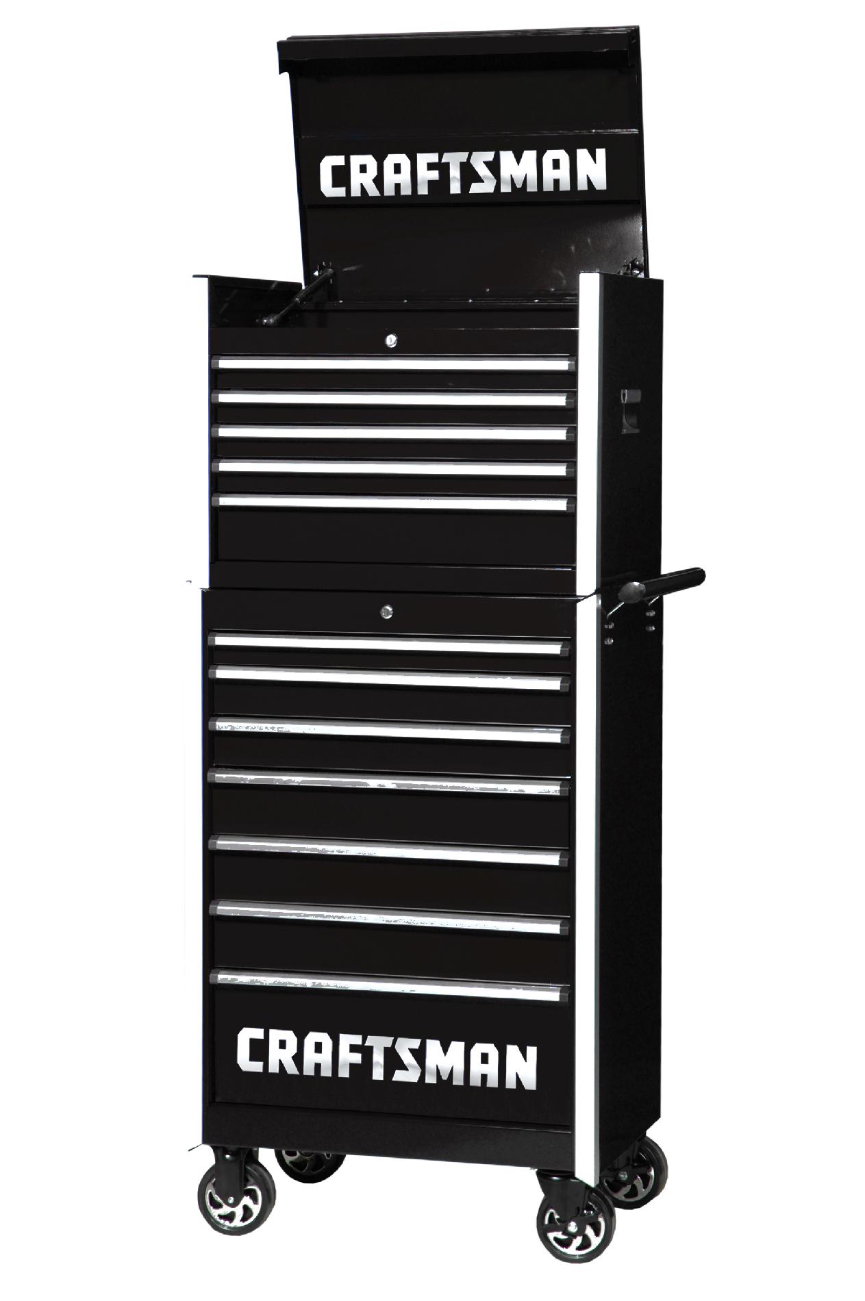 Craftsman 27-Inch 12-Drawer Professional Tool Storage Combo - Black
