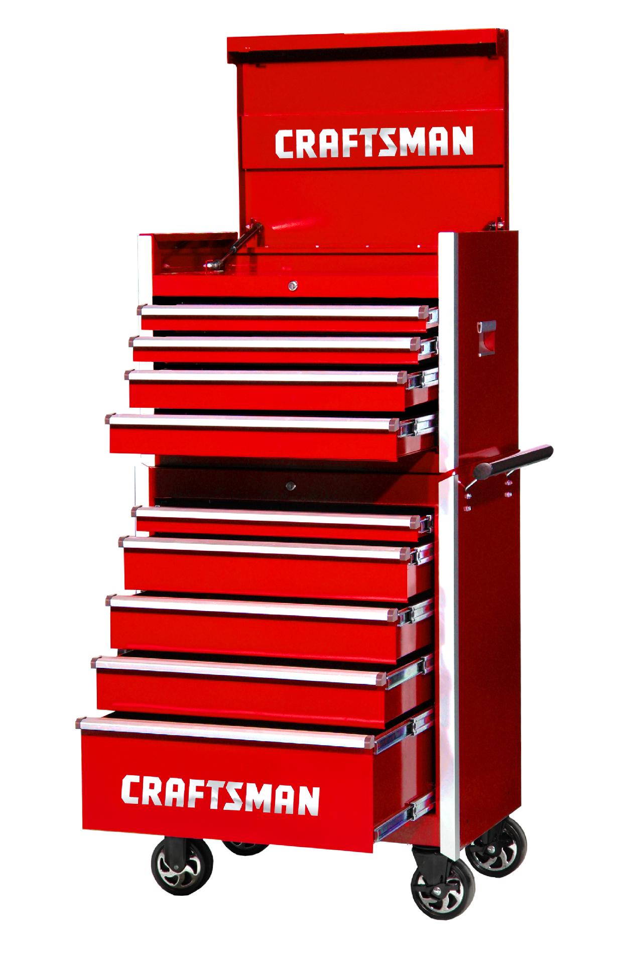 Craftsman 27-Inch 9-Drawer Professional Tool Storage Combo  Red