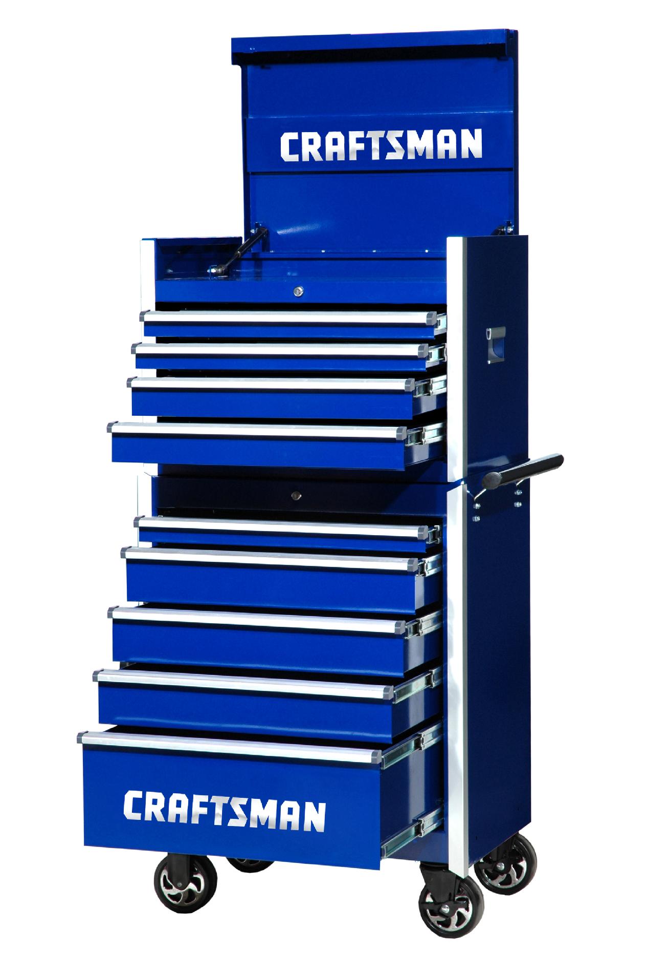 Craftsman 27-Inch 9-Drawer Professional Tool Storage Combo  Blue