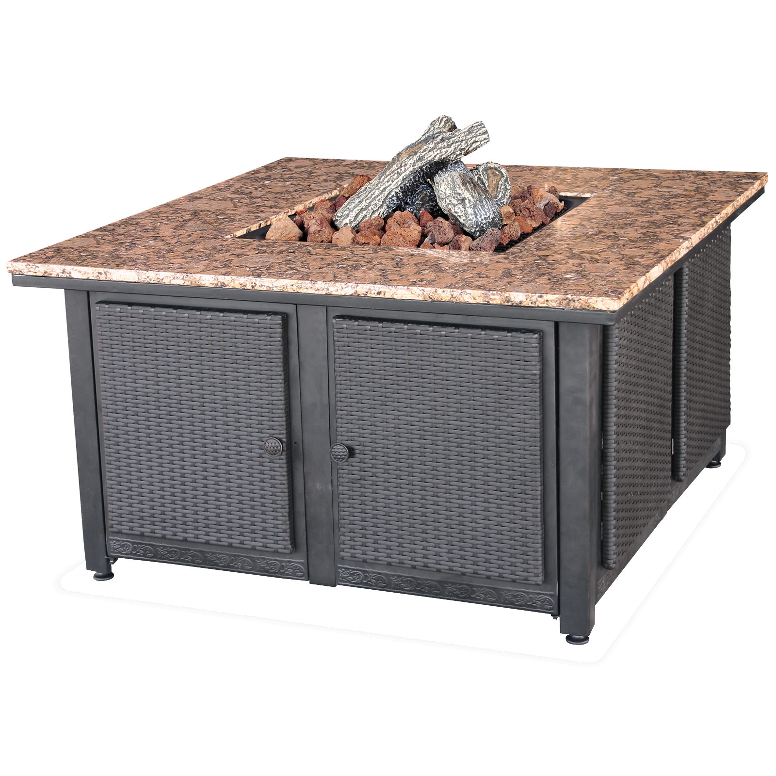 UniFlame Lp Gas Outdoor Firebowl With Granite Mantel at Sears.com