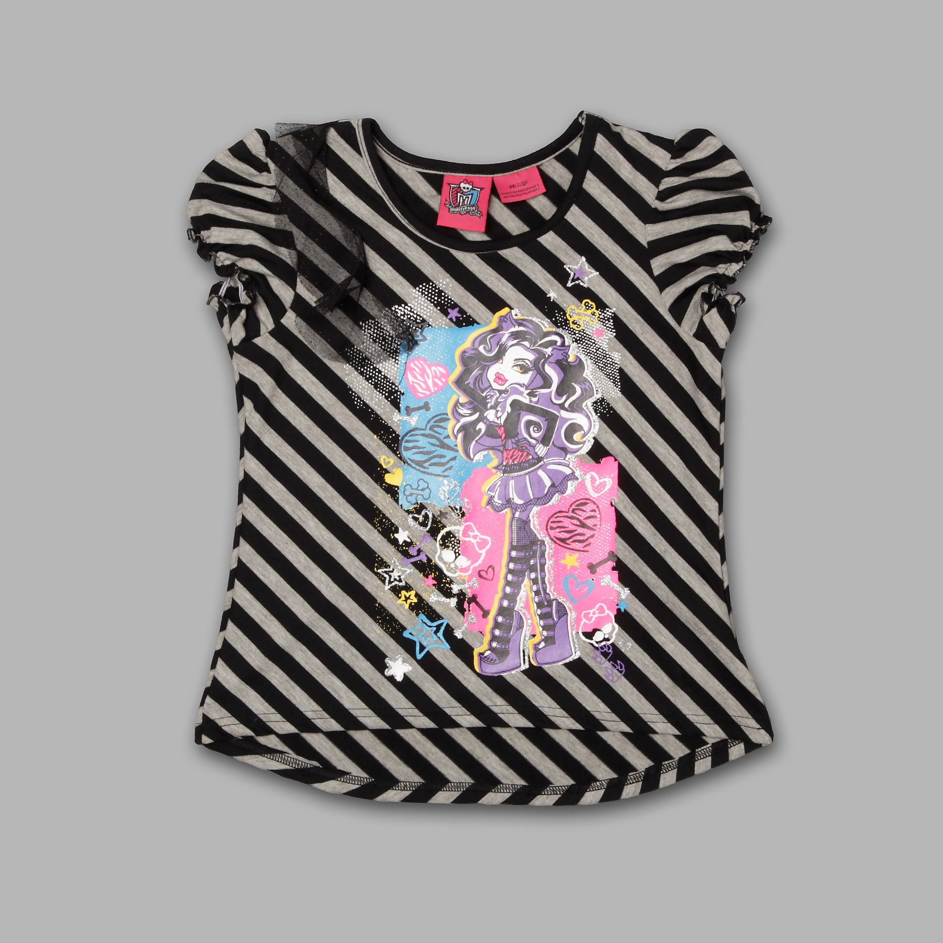 Monster High Girl’s Striped Tulle T-Shirt at Kmart.com