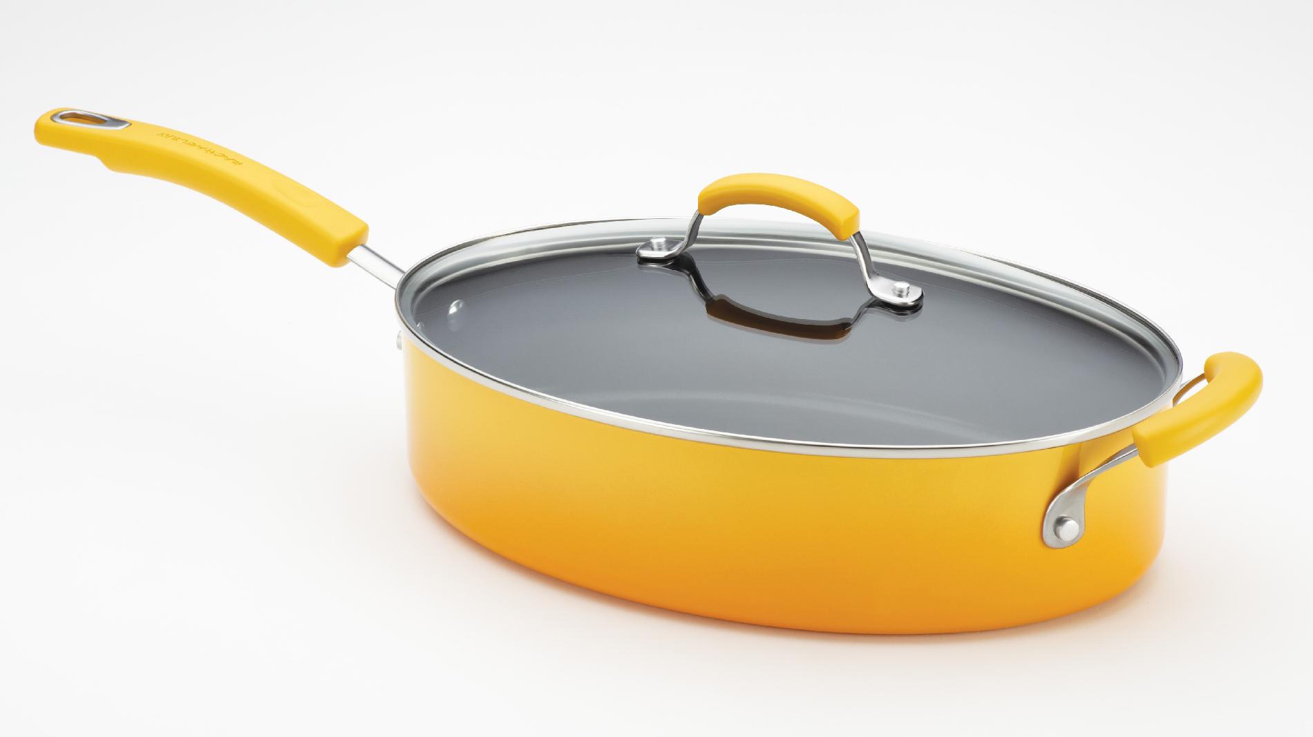 Rachael Ray 5-Quart Covered Saute Pan with Helper Handle