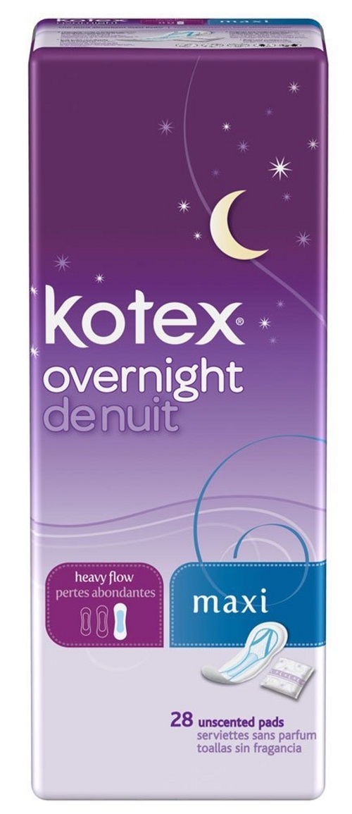 Kotex Security Overnight Maxi Pads Health & Wellness Women's Health