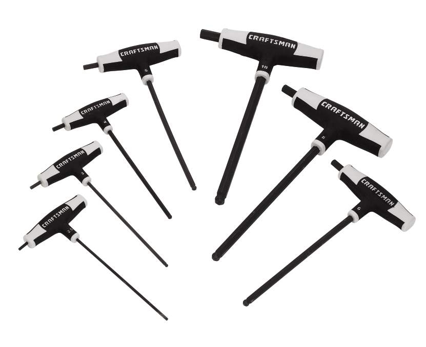 Craftsman 7 pc. Metric T-Through Handle Ball End Hex Key Set at Craftsman.com