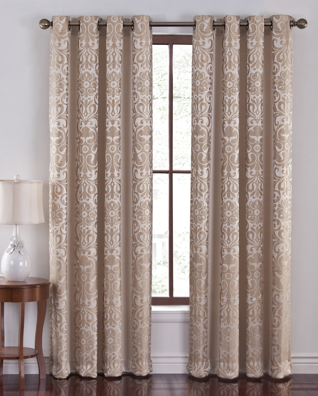 Cannon Como Jacquard Grommet Curtain Panel at Sears.com
