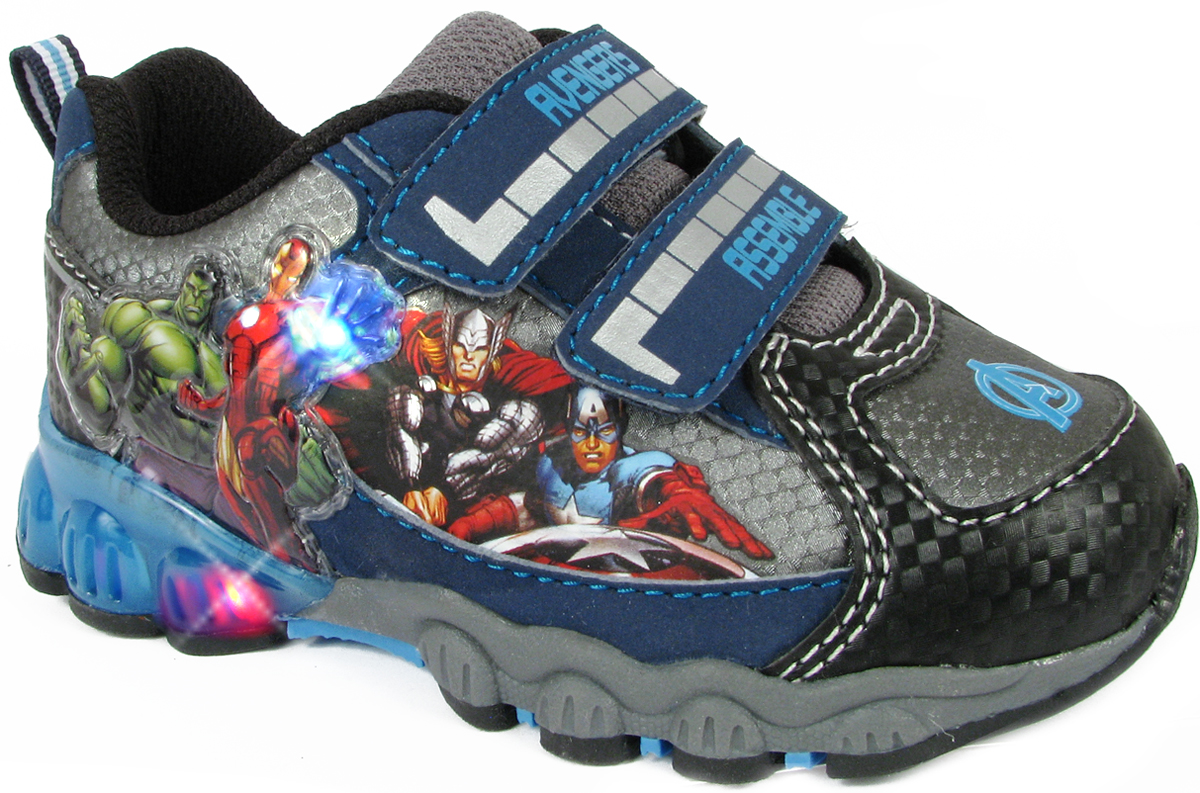 Disney Toddler Boy's Avengers Athletic Shoe - Black/Grey/Blue at Kmart.com
