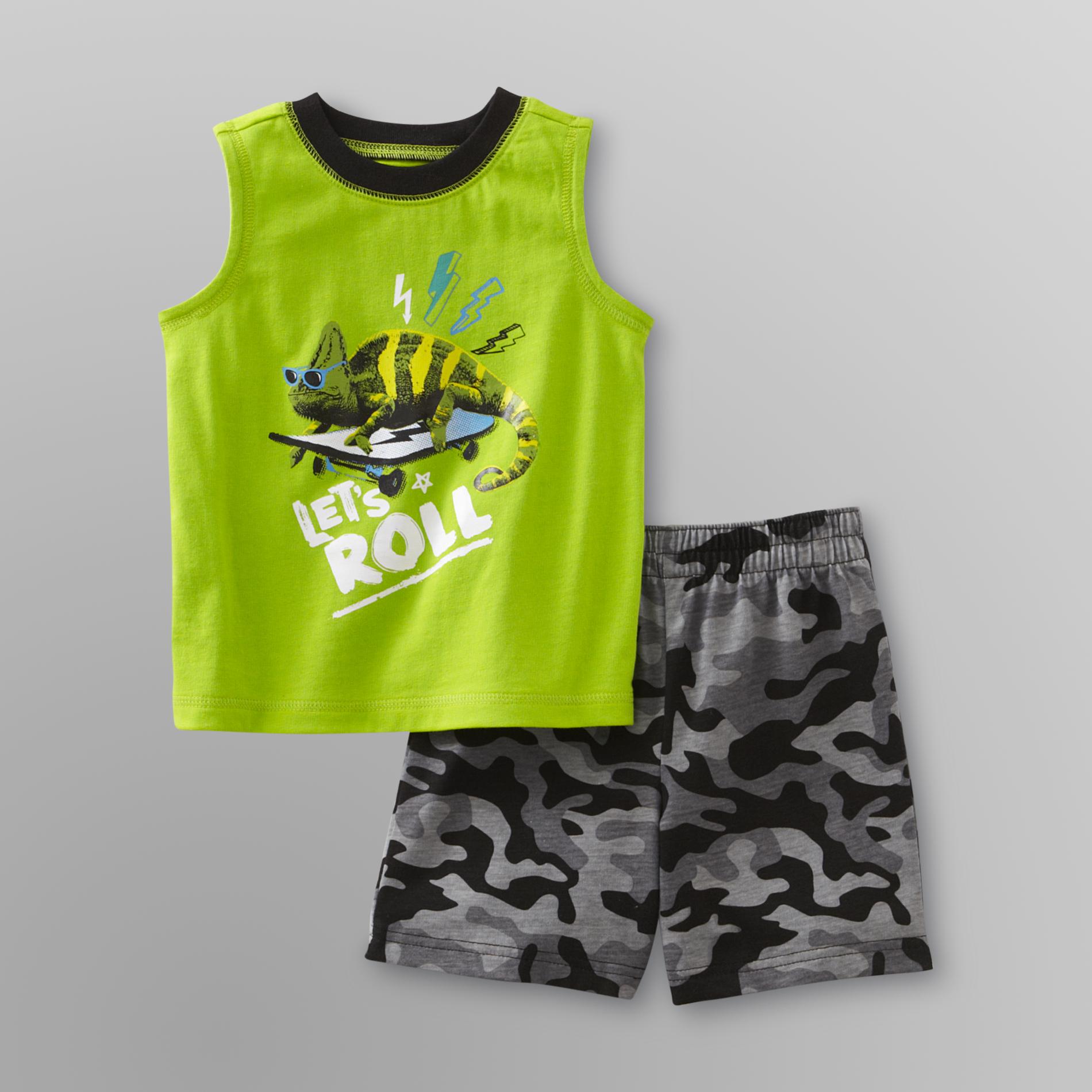 WonderKids Infant & Toddler Boy's Graphic Tank Top & Shorts at Kmart.com