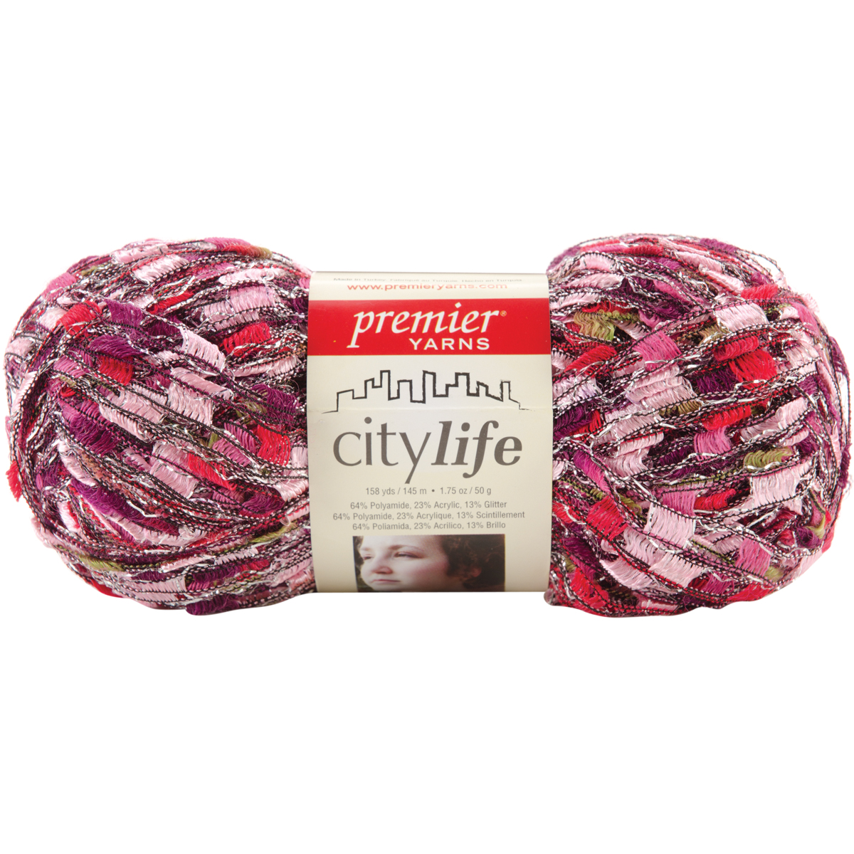 Premier Yarns Premier City Life Ladder Yarn Grenadine Glitz