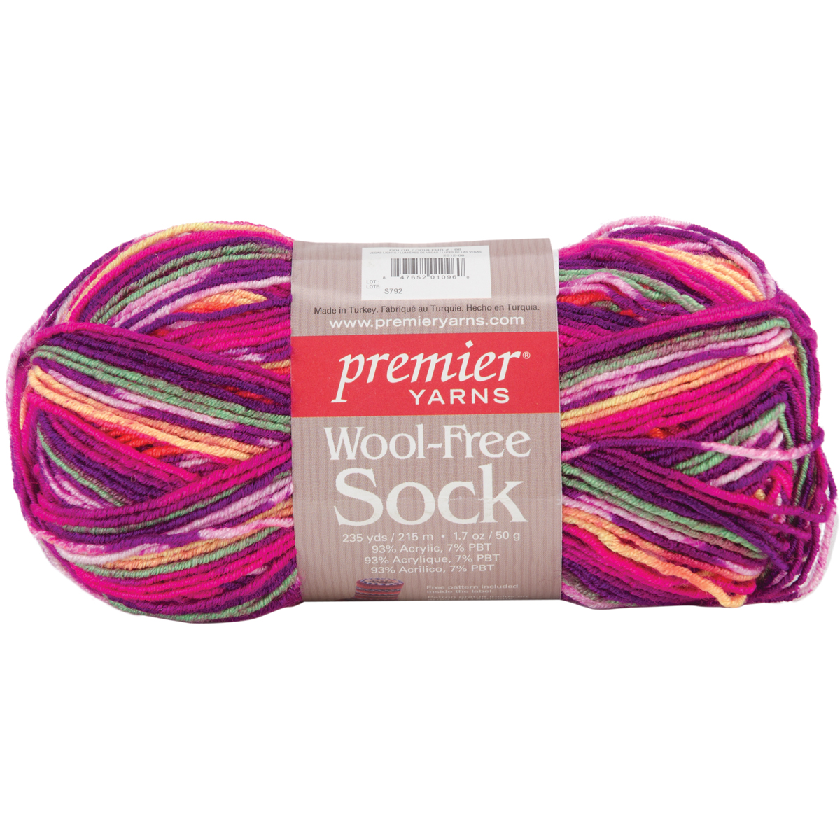 Premier Yarns Premier Wool Free Sock Yarn Vegas Lights