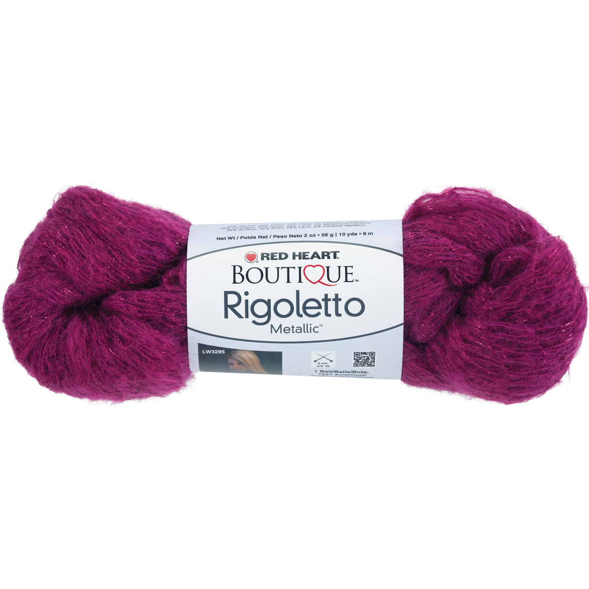 Coats: Yarn Red Heart Boutique Rigoletto Yarn Hot Pink Metallic at Kmart.com