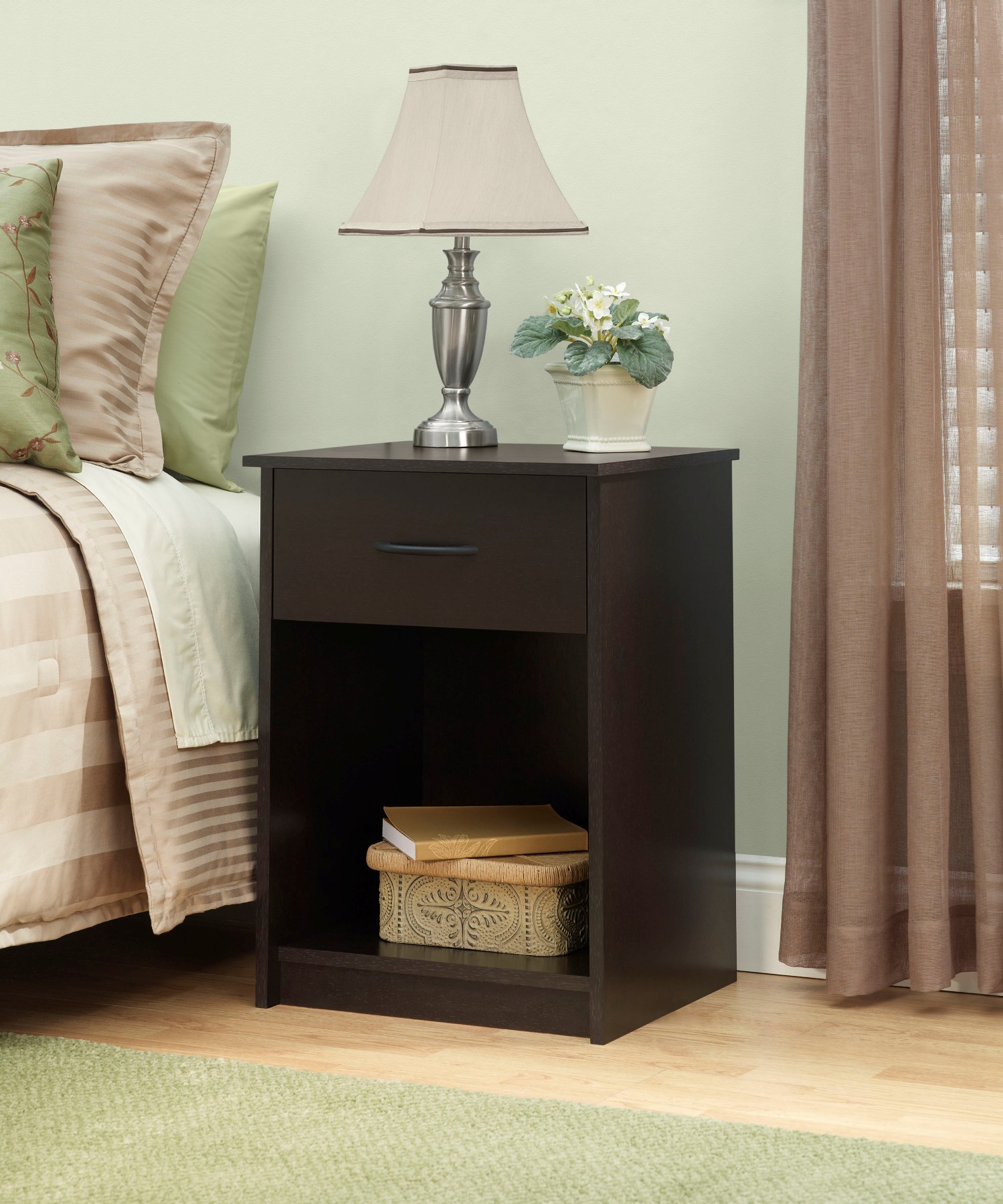 Upc 029986549730 Mainstays 1 Drawer Bedroom Nightstand Espresso Upcitemdb Com