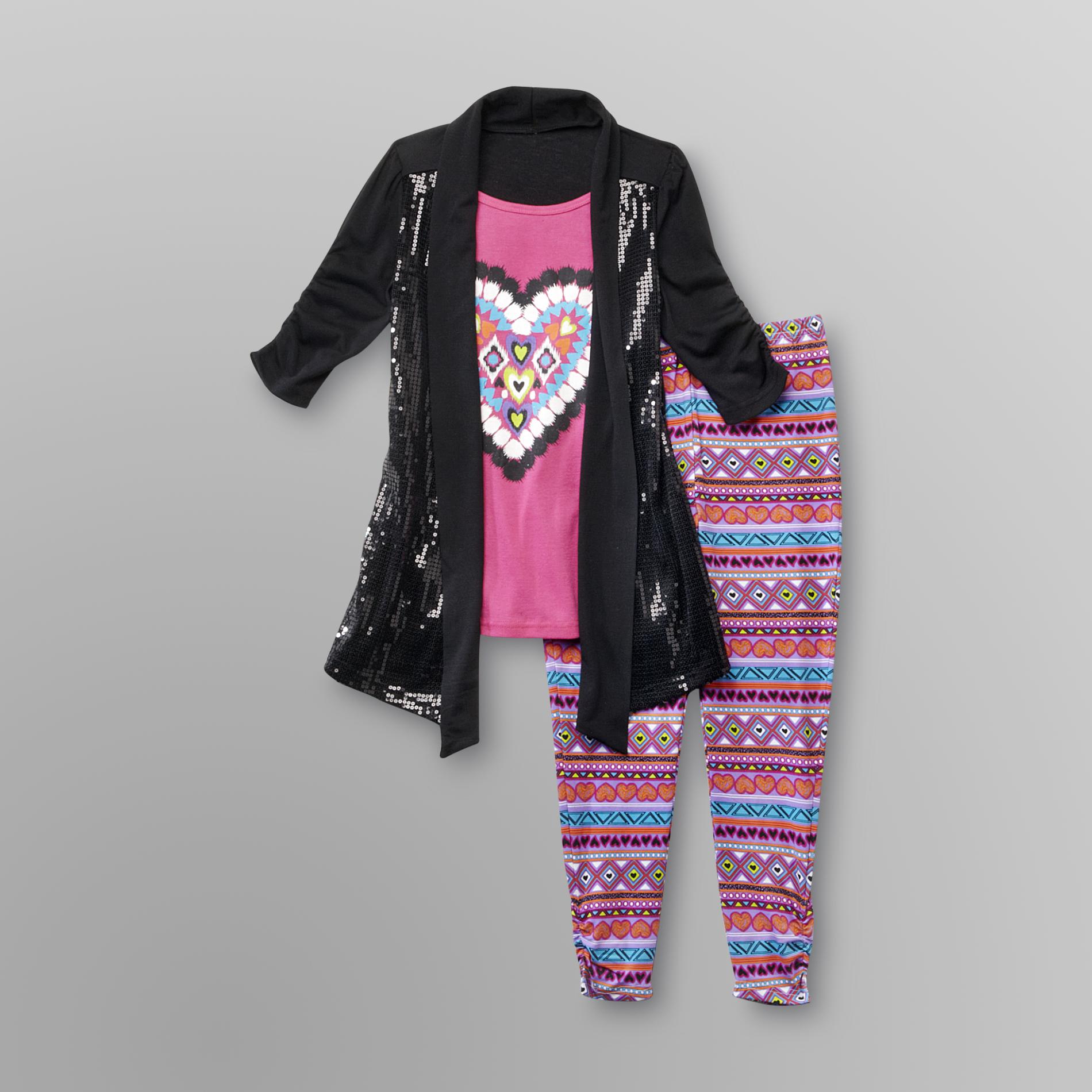 Piper Girl's Top & Leggings - Heart at Kmart.com