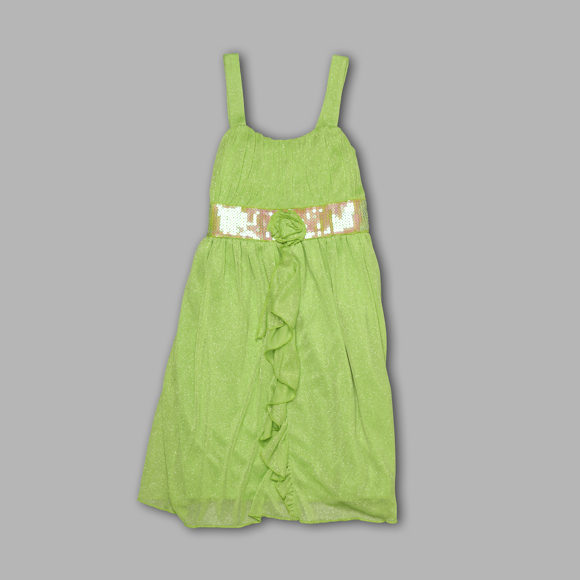 Holiday Editions Girl’s Glitter Sheer Matte Sleeveless Dress at Kmart.com