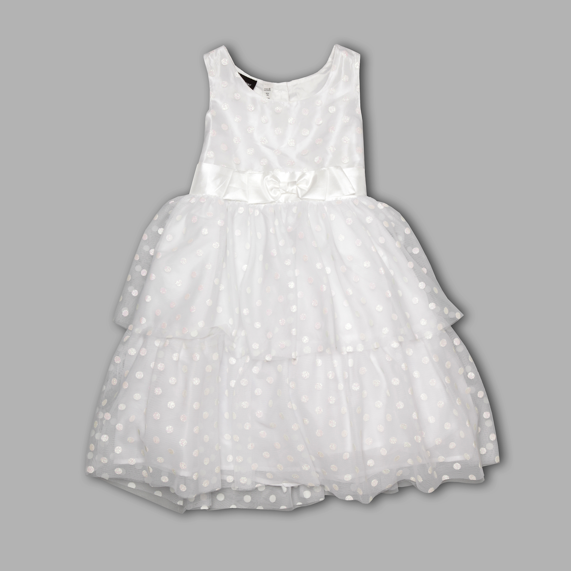Holiday Editions Girl’s Sheer Tiered Dotted Sleeveless Dress at Kmart.com