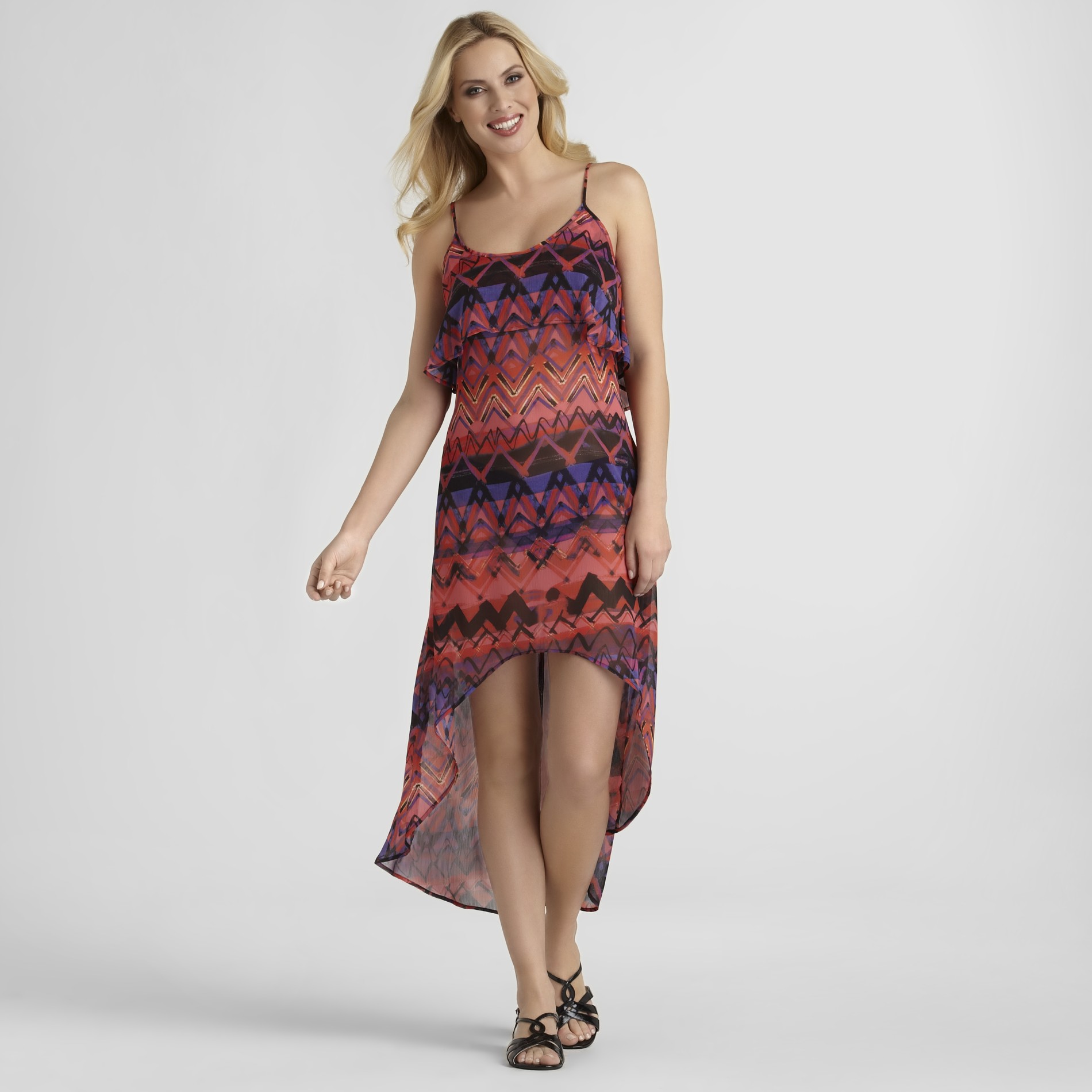 Sofia by Sofia Vergara Women's High-Low Swim Cover-Up - Tribal at Kmart.com