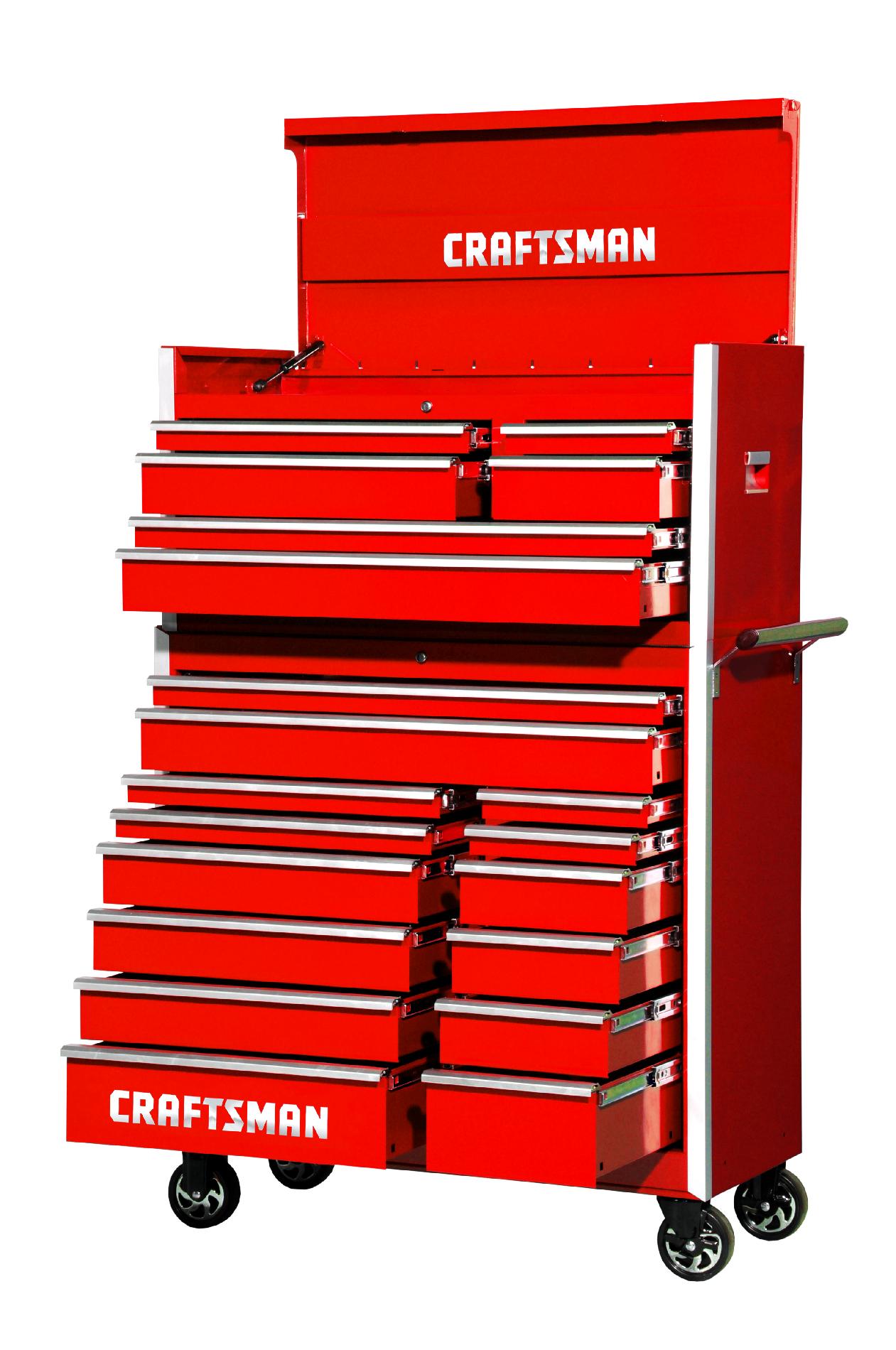 Craftsman 42-Inch 20-Drawer Professional Tool Storage Combo  Red