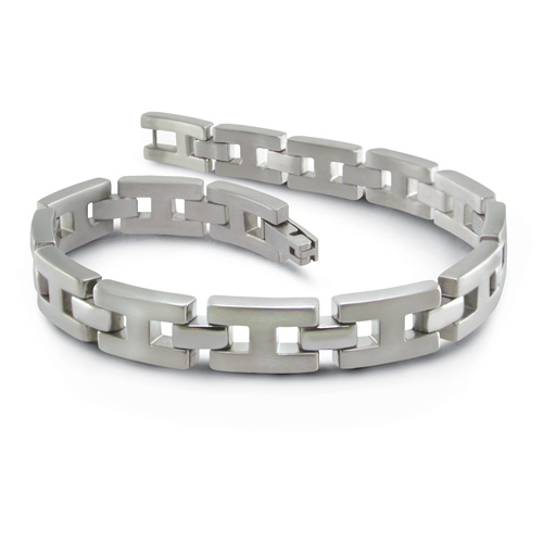 Sti by Spectore Titanium Polished H-Link Bracelet at Kmart.com