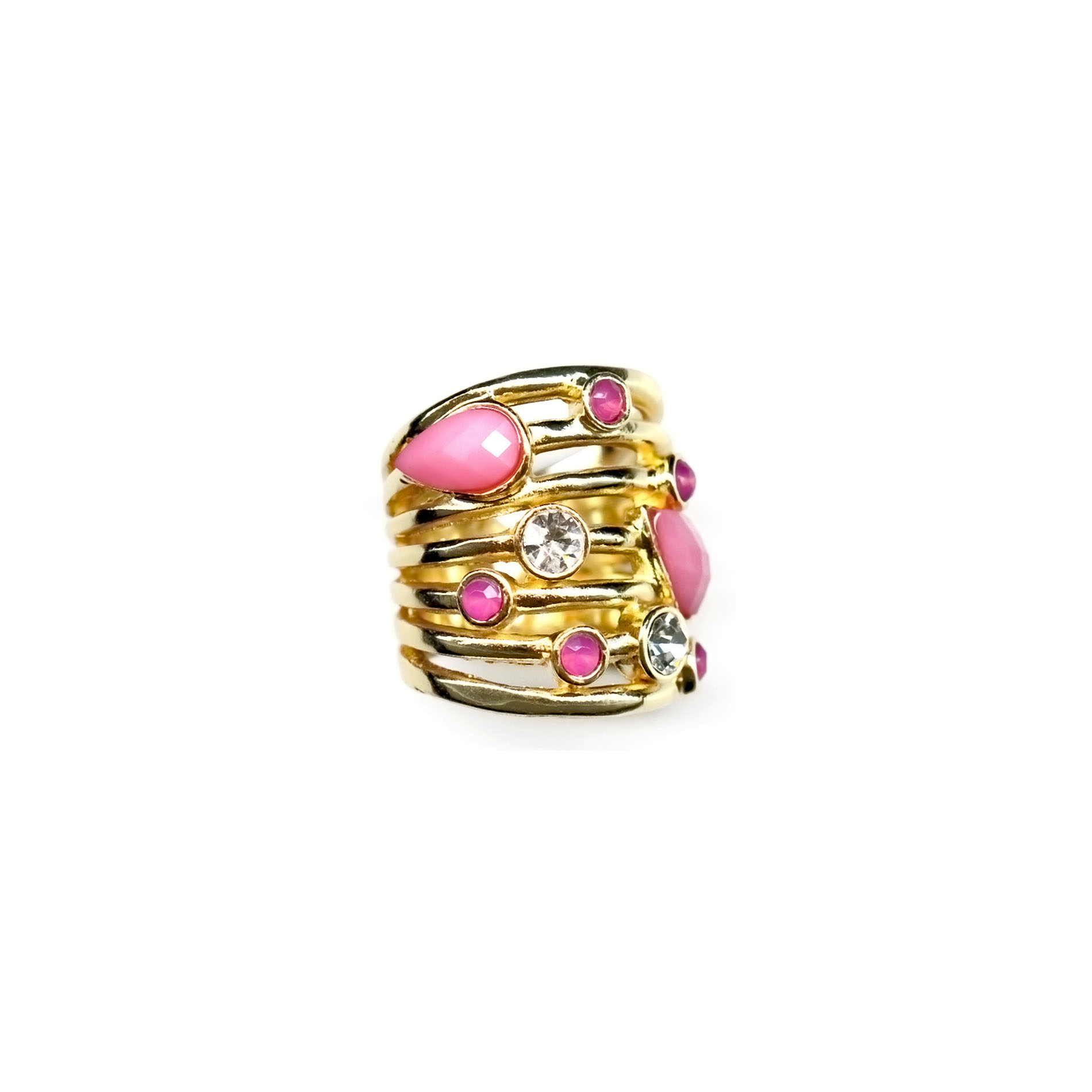 Bongo Women's Seven Row Jeweled Ring at Kmart.com
